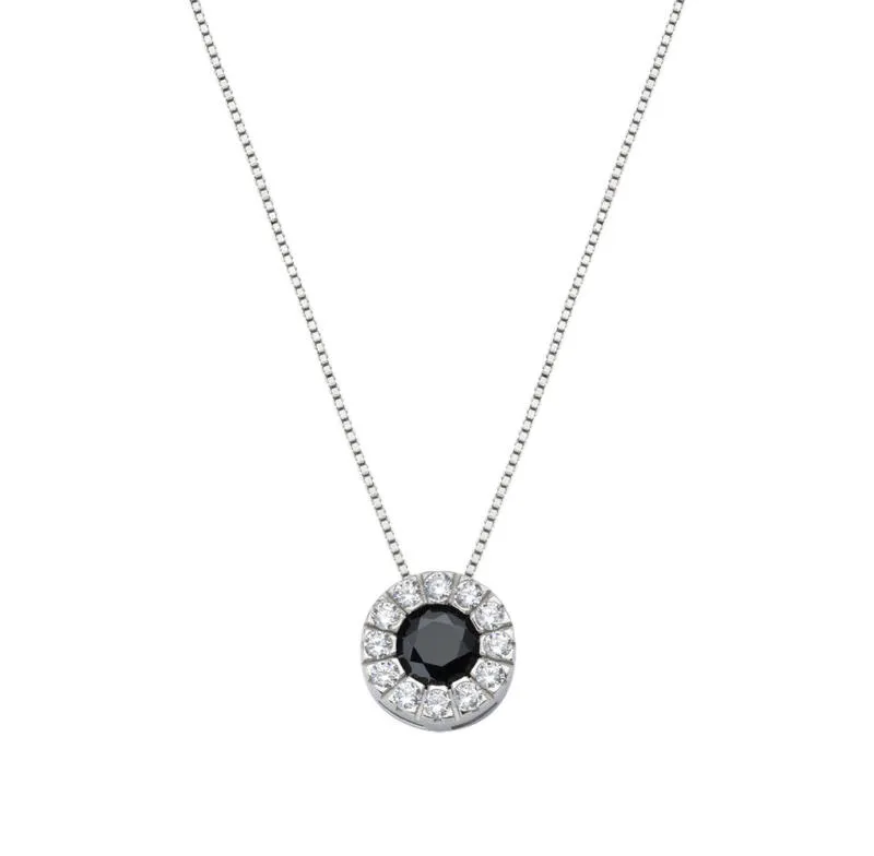 -Amen collana zircone nero
