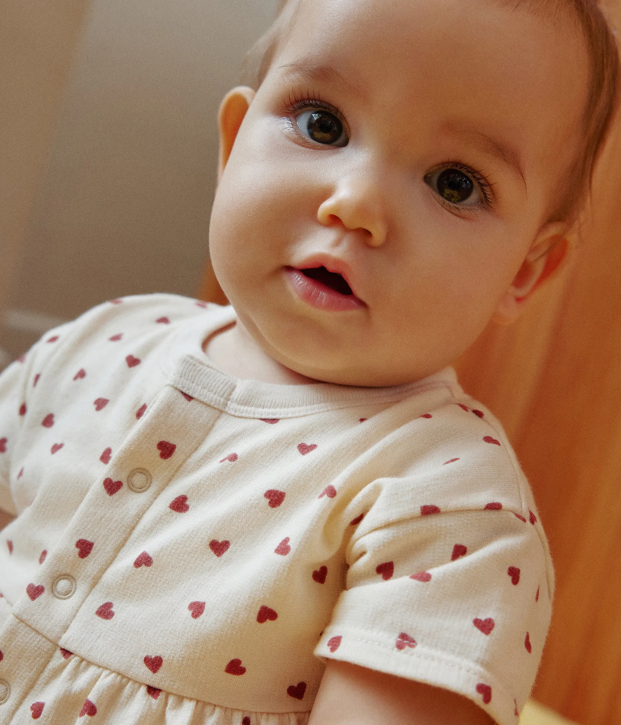 ABITO A CUORI BEB FELPATO LEGGERO CON BODY