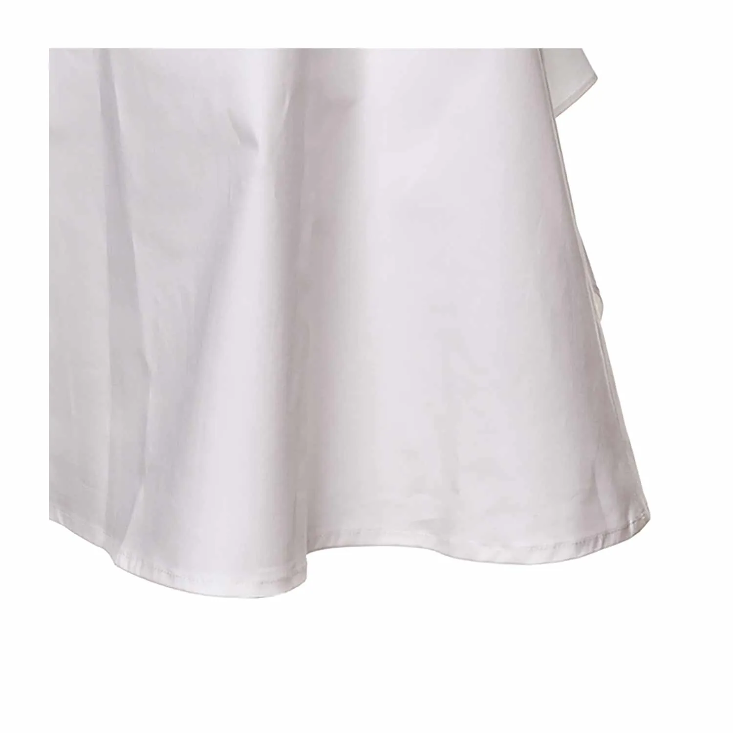 Abito Bianco Con Fiocco Bambina
