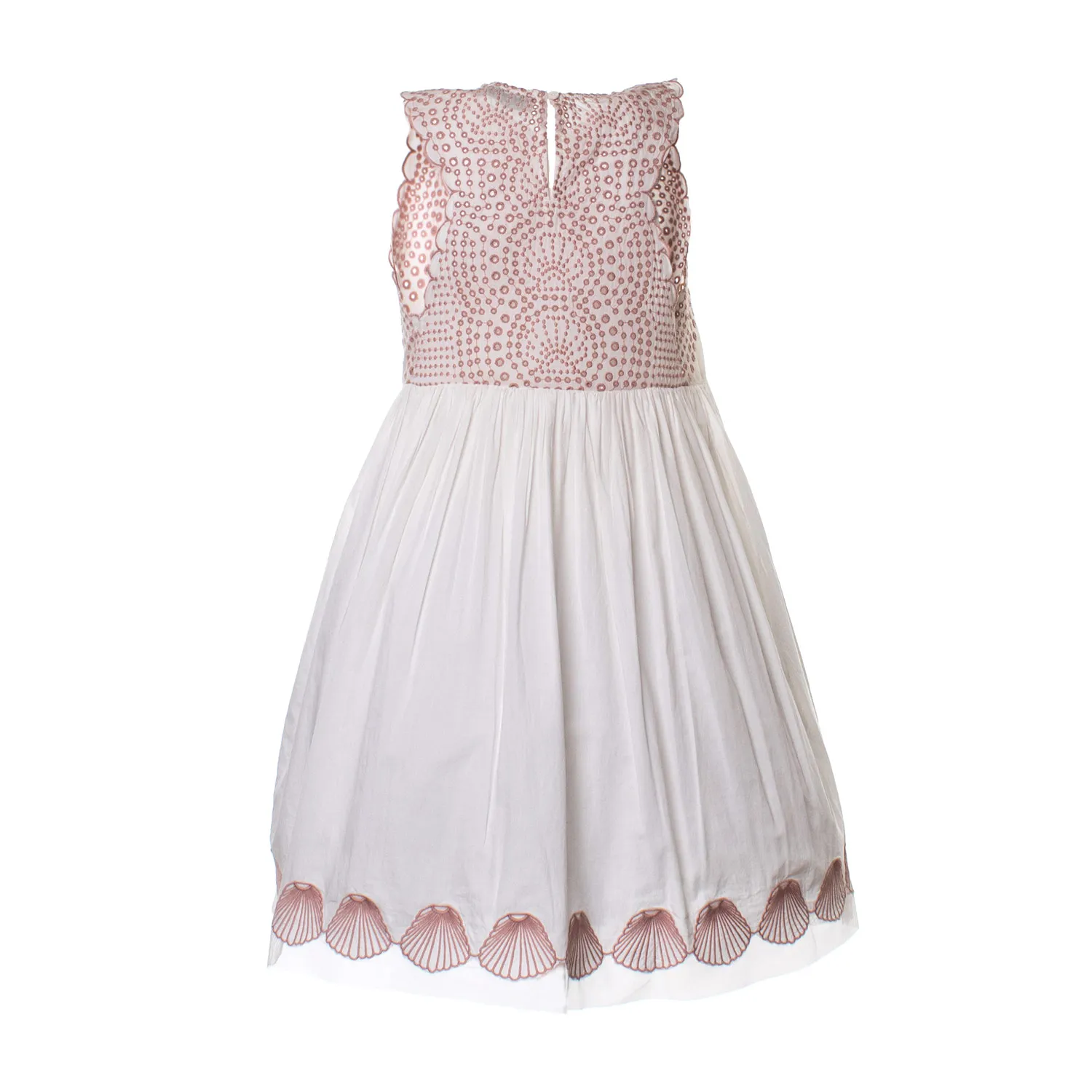 Abito Bianco E Rosa Bambina
