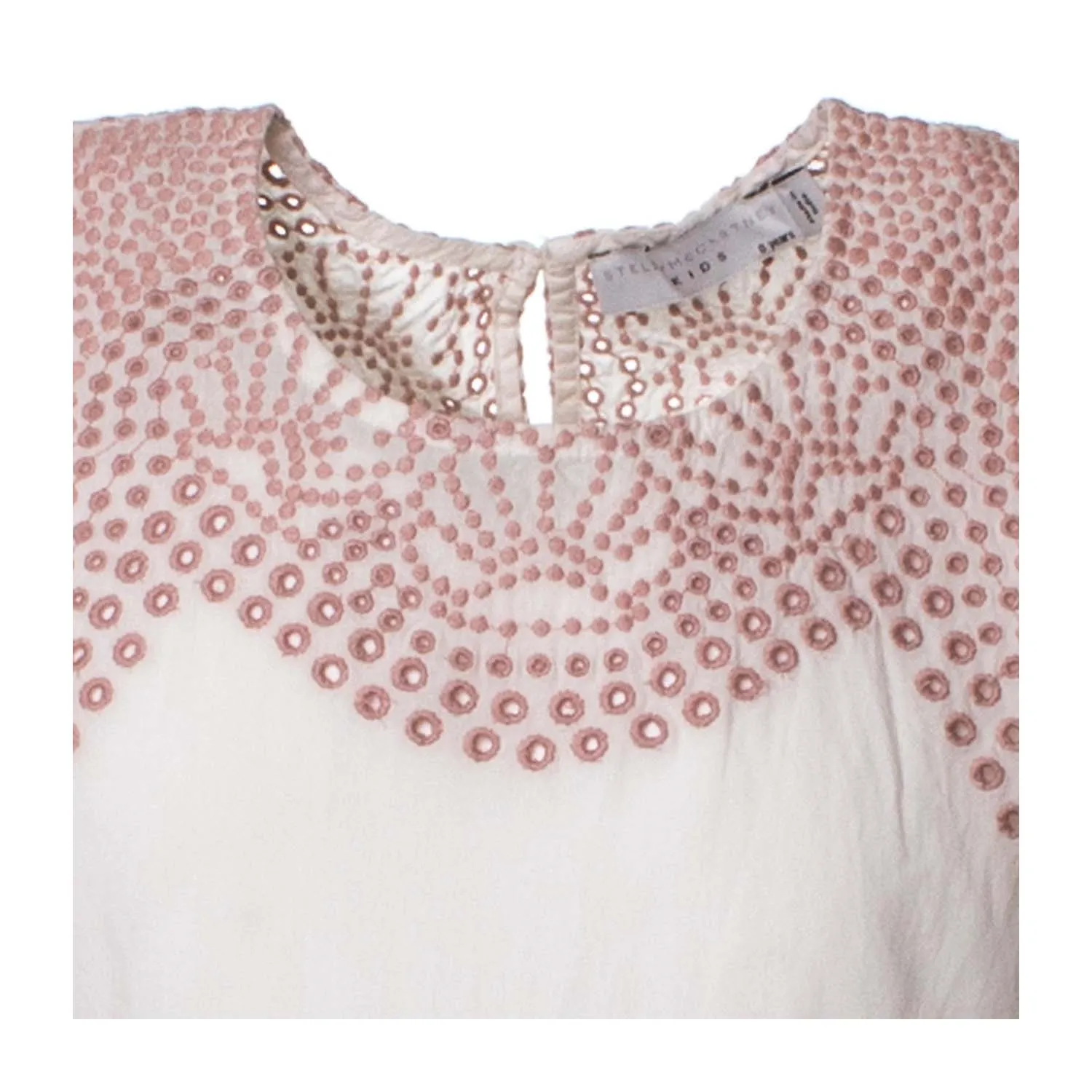 Abito Bianco E Rosa Bambina
