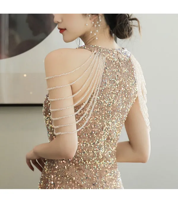 Abito shoulder strass