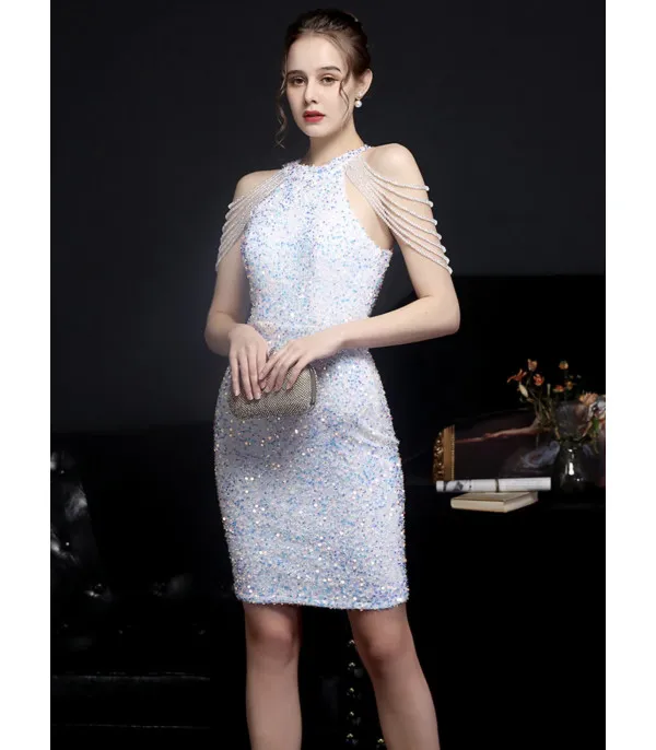 Abito shoulder strass