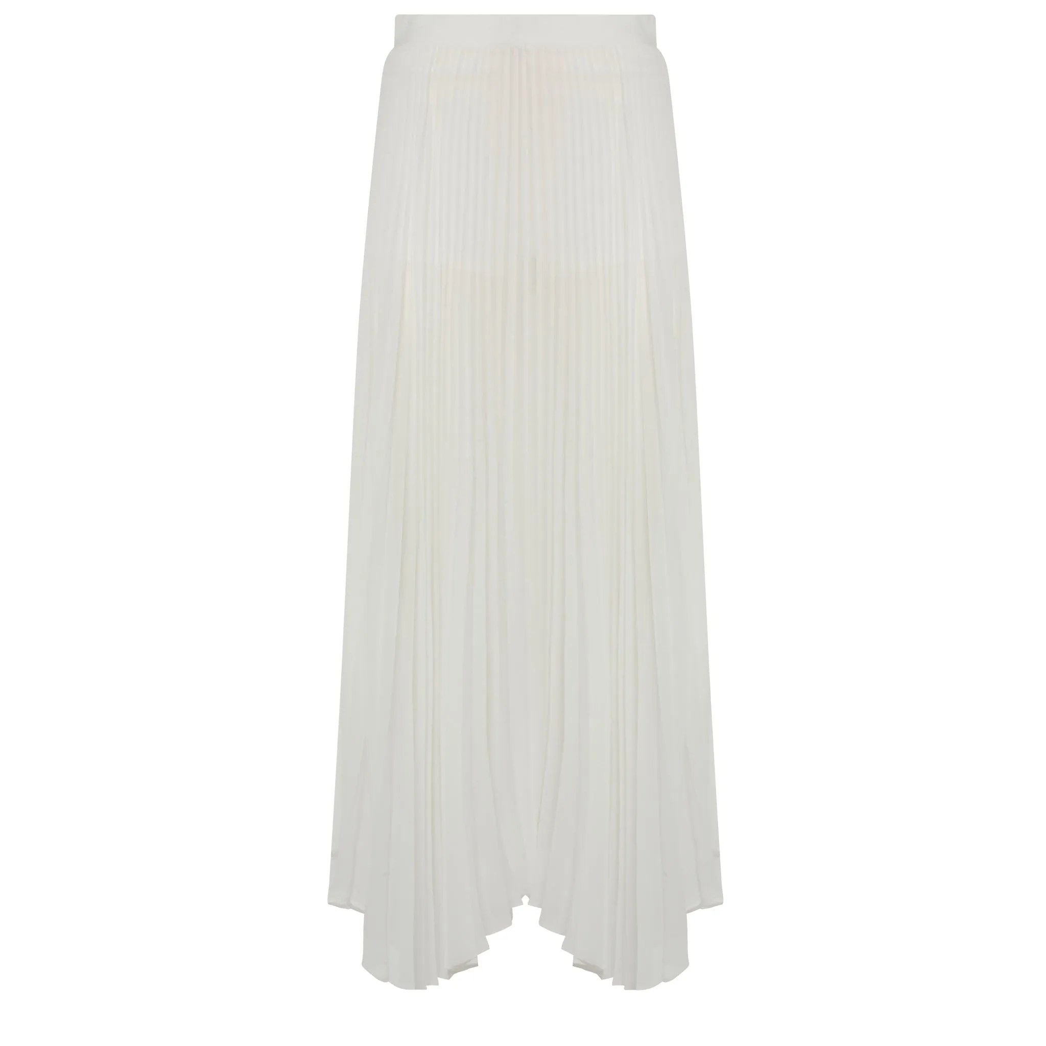 ALICE & OLIVIA  Gonna lunga in tessuto bianca