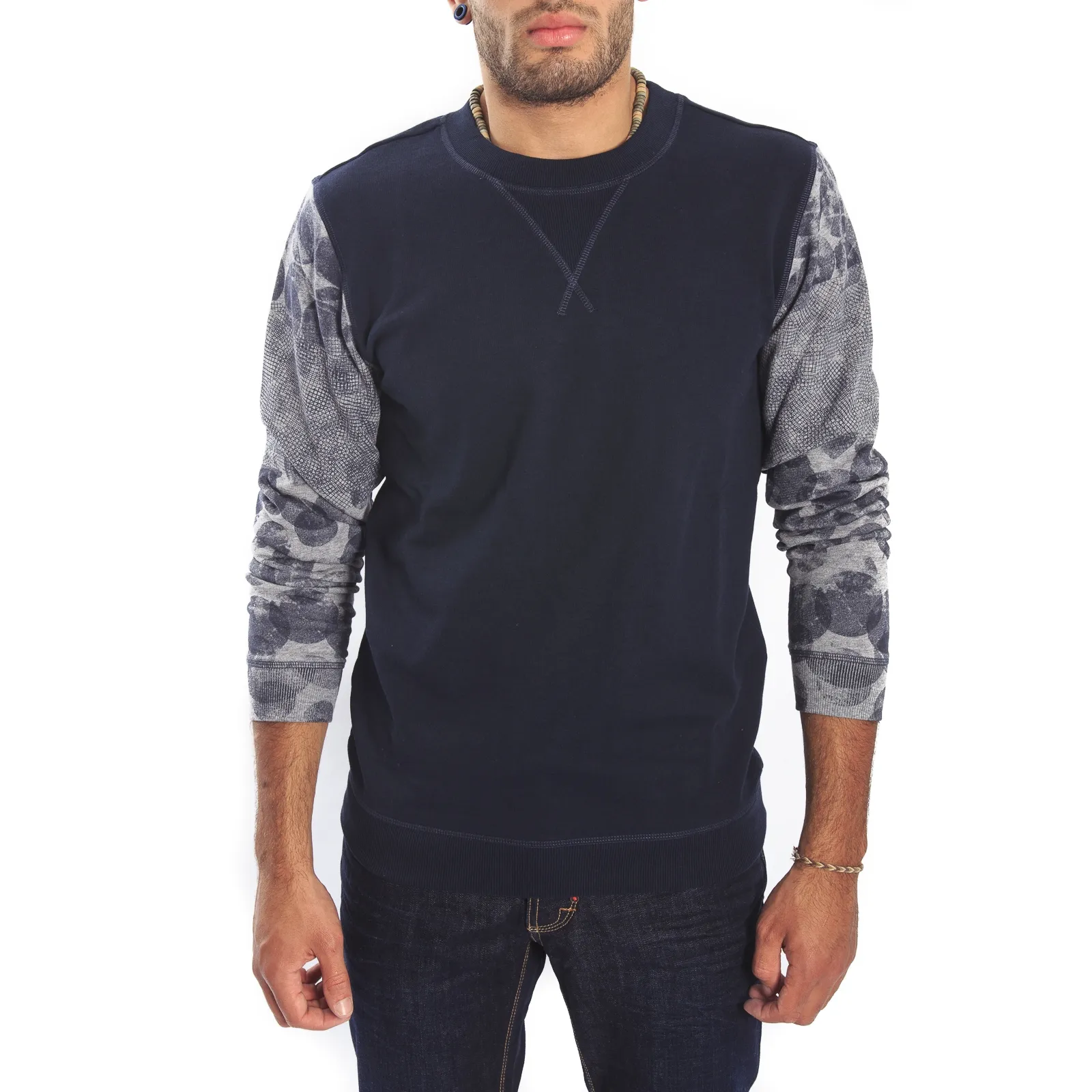 Antony Morato Felpa con dett. maniche BLU MMFL00176