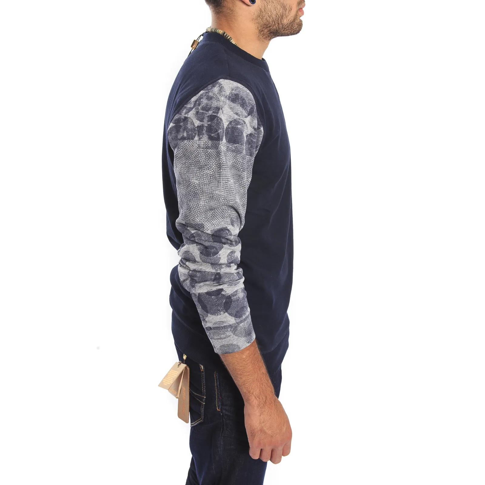 Antony Morato Felpa con dett. maniche BLU MMFL00176
