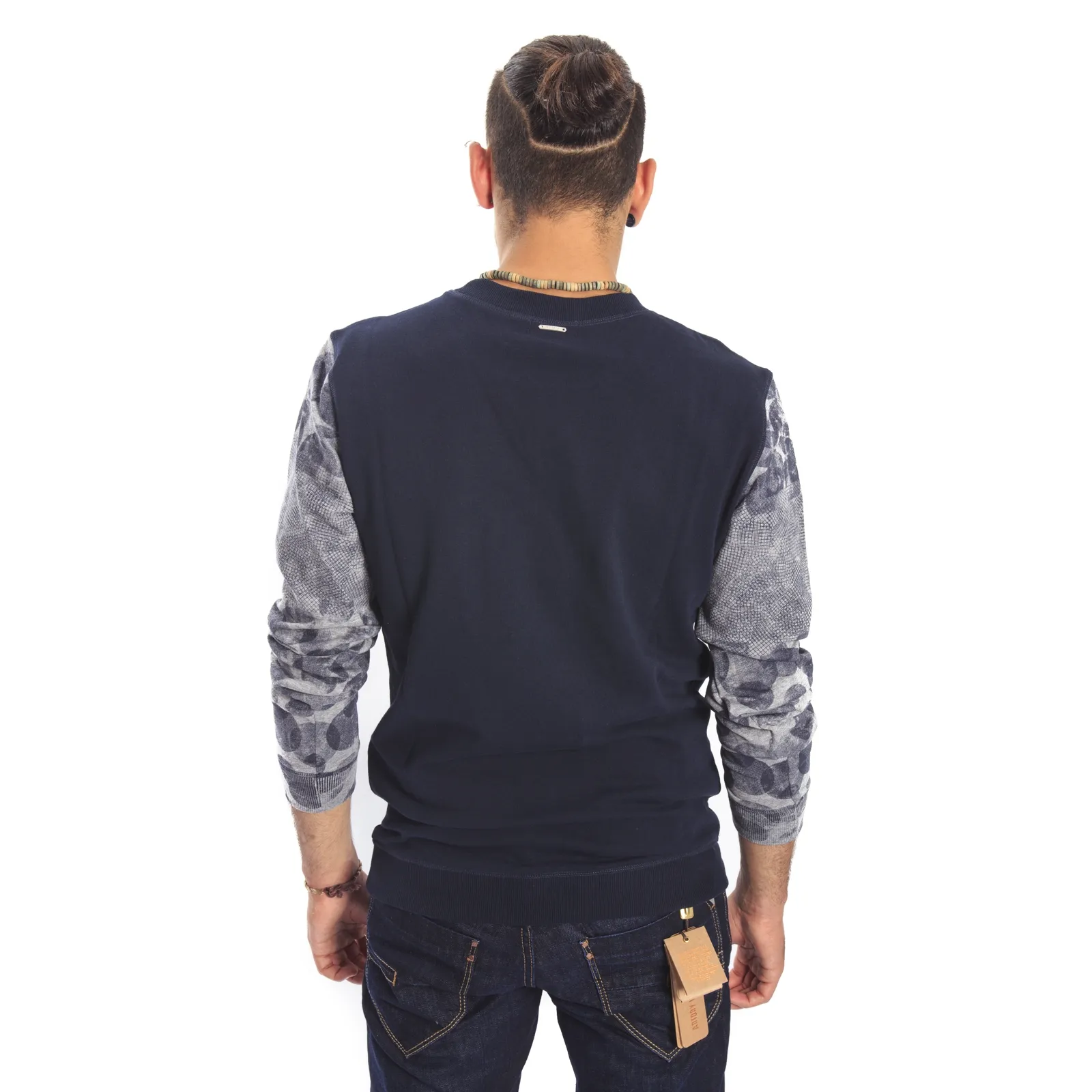 Antony Morato Felpa con dett. maniche BLU MMFL00176