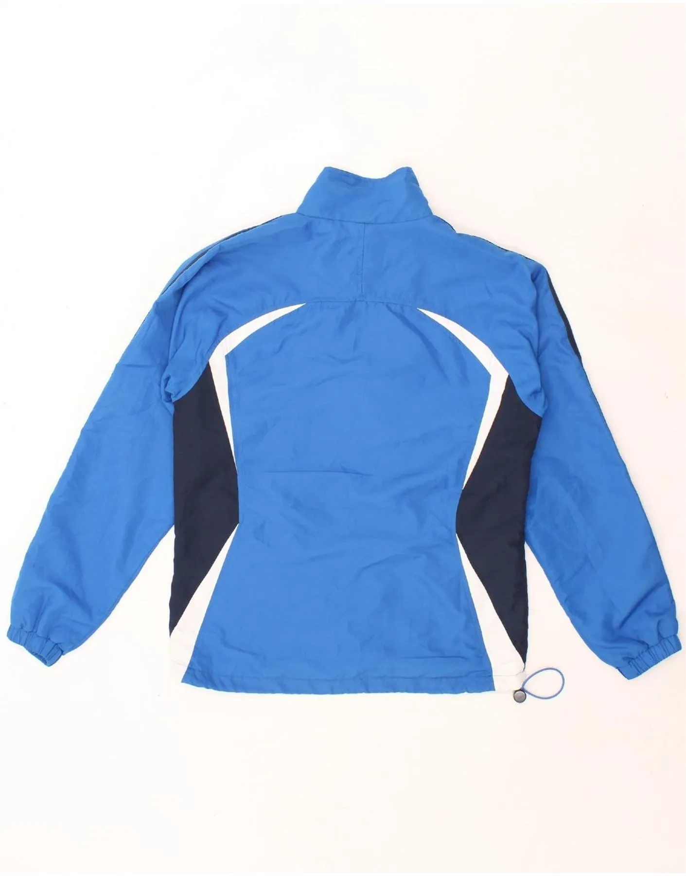 ASICS Mens Rain Jacket UK 38 Medium Blue Colourblock Polyester