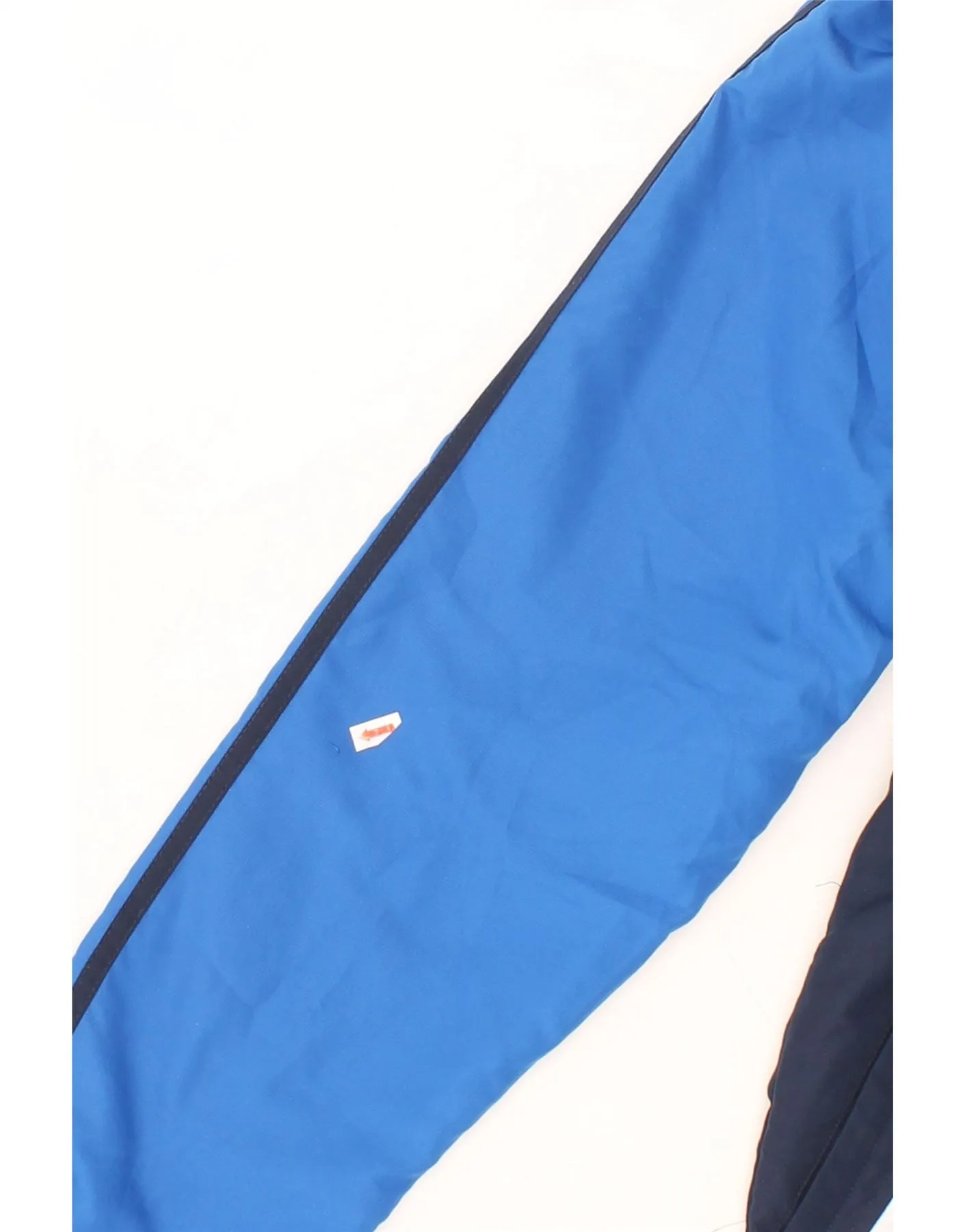 ASICS Mens Rain Jacket UK 38 Medium Blue Colourblock Polyester