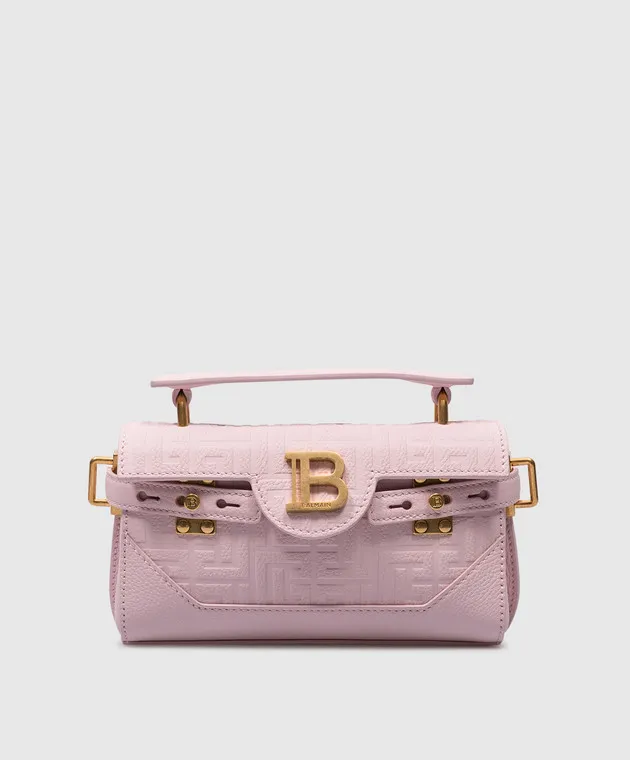 Balmain Borsa a tracolla B-Buzz 19 in pelle rosa DN1AE742LPSE