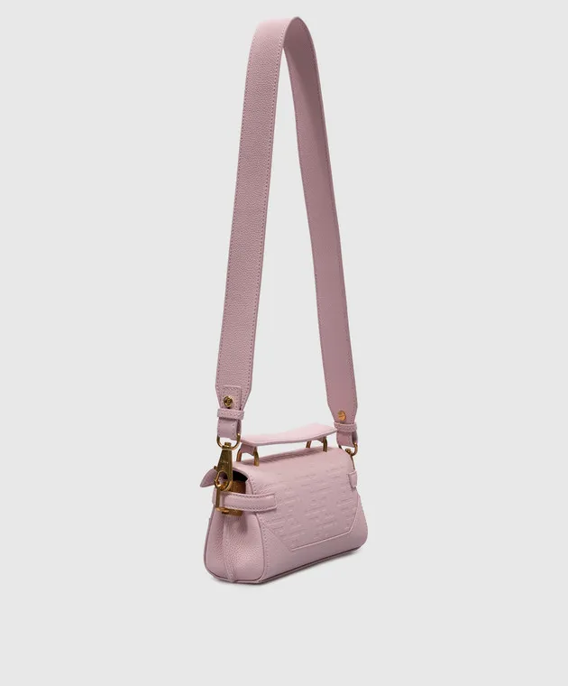 Balmain Borsa a tracolla B-Buzz 19 in pelle rosa DN1AE742LPSE