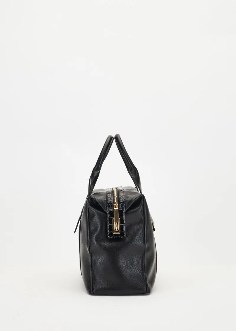 Bauletto effetto pelle