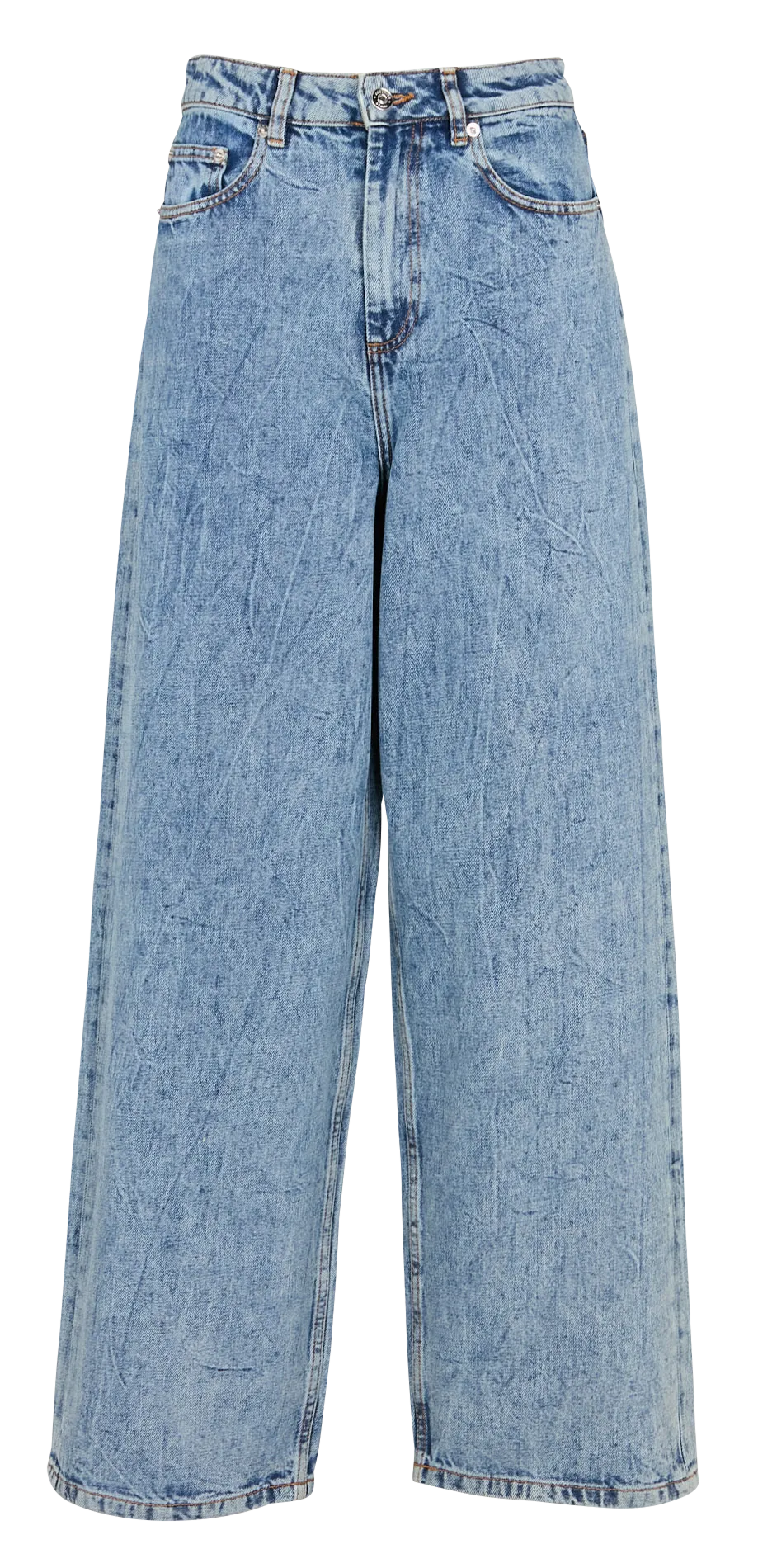  BERENICE   ISTANBUL - Jeans larghi a vita alta in cotone | Blu