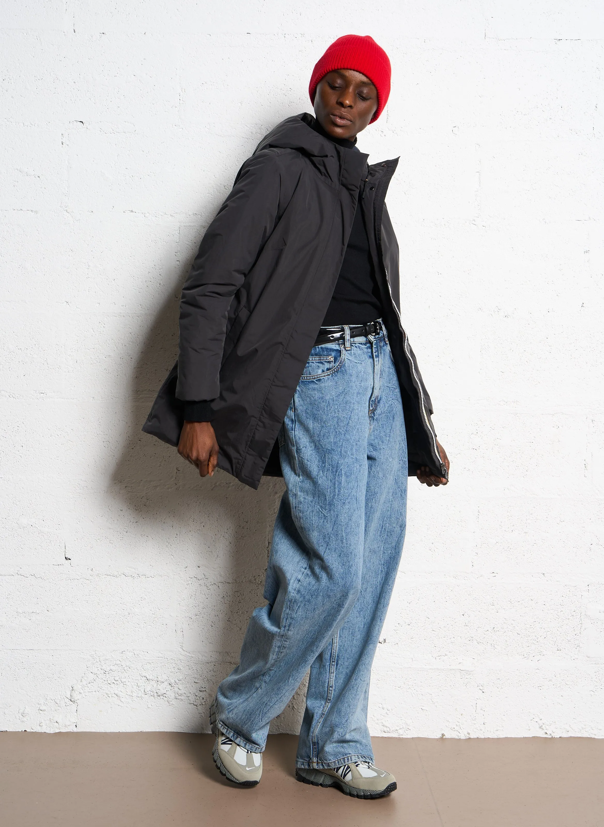  BERENICE   ISTANBUL - Jeans larghi a vita alta in cotone | Blu