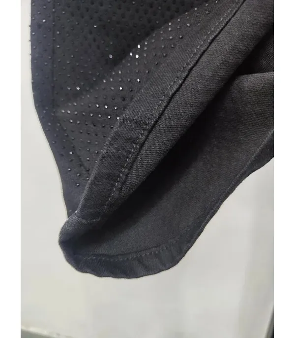 Black-strass denim streight