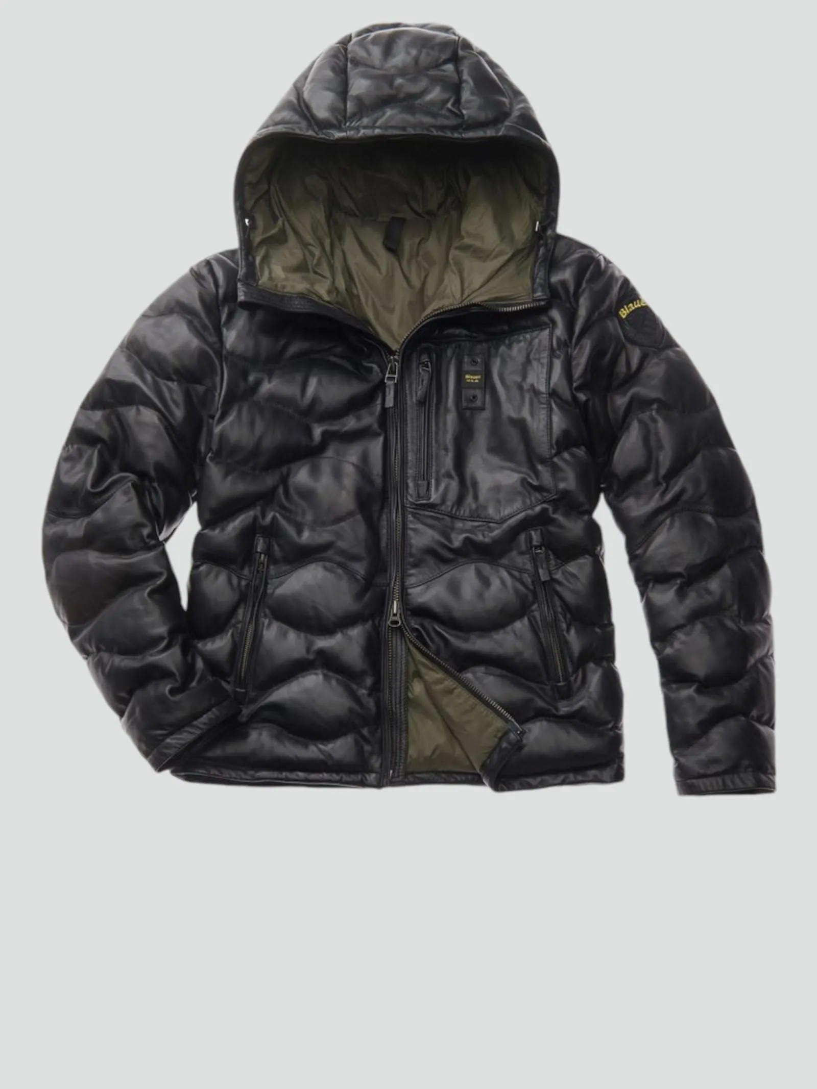 BLAUER ----PIUMINO PELLE UOMO