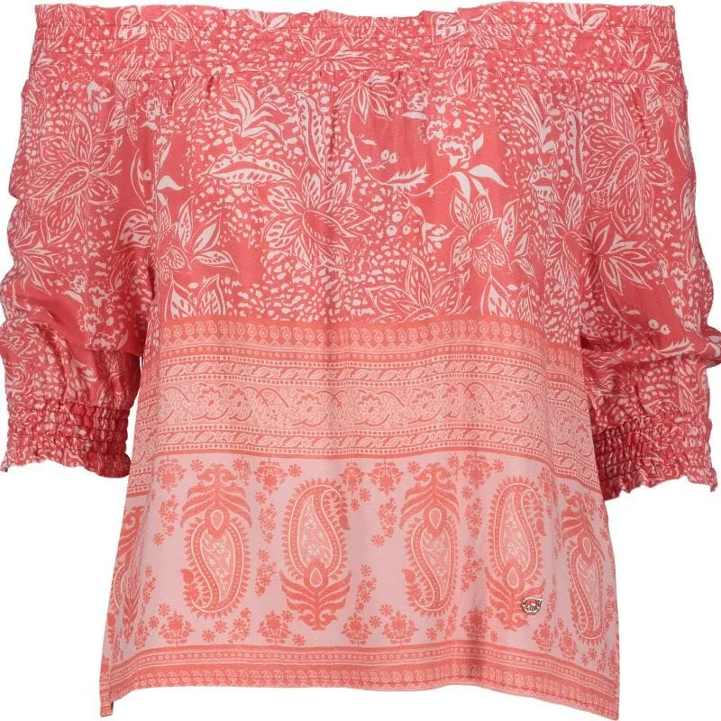 Blusa con stampa floreale