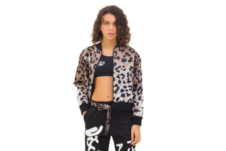 Bomber Donna DISCLAIMER Stampa Logo 51733 Animalier