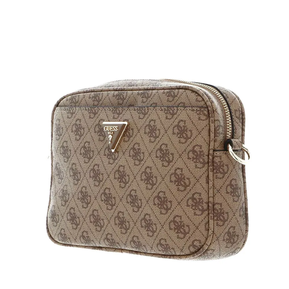 Borsa Donna a Tracolla GUESS Linea Meridian colore Latte Logo