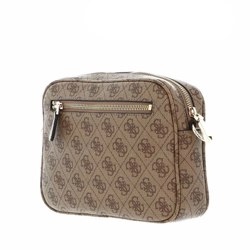 Borsa Donna a Tracolla GUESS Linea Meridian colore Latte Logo