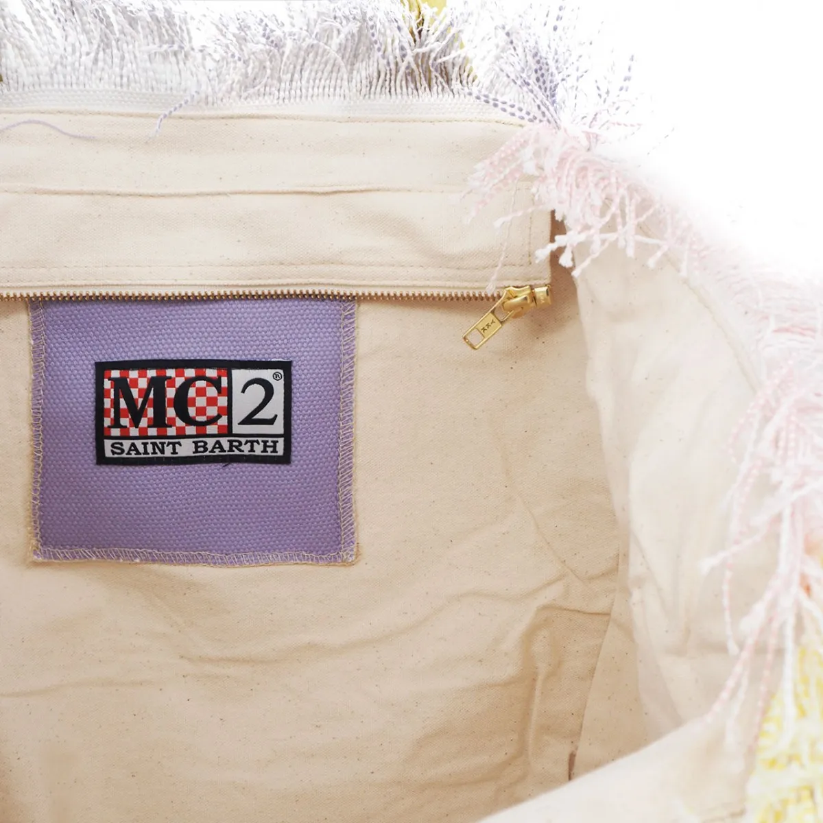 Borsa Vanity In Canvas Pastello, Multi