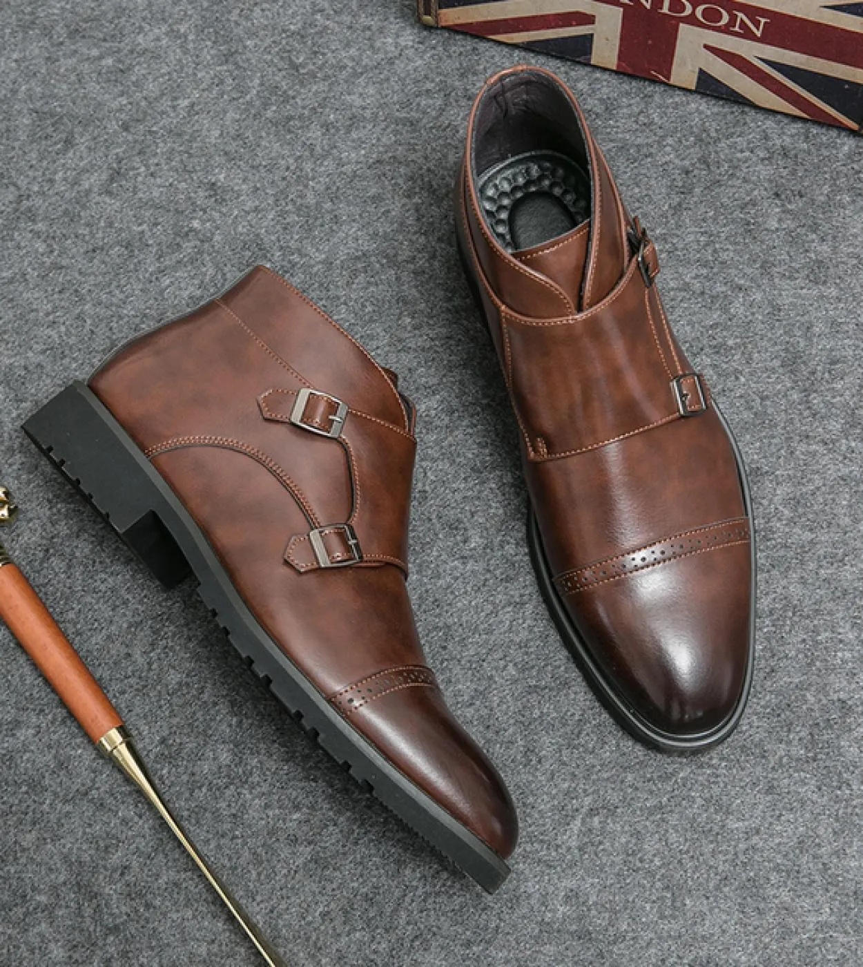 Brown Shoes Men Stivaletti da uomo spedizione gratuita Stivaletti spedizione gratuita Brown Business