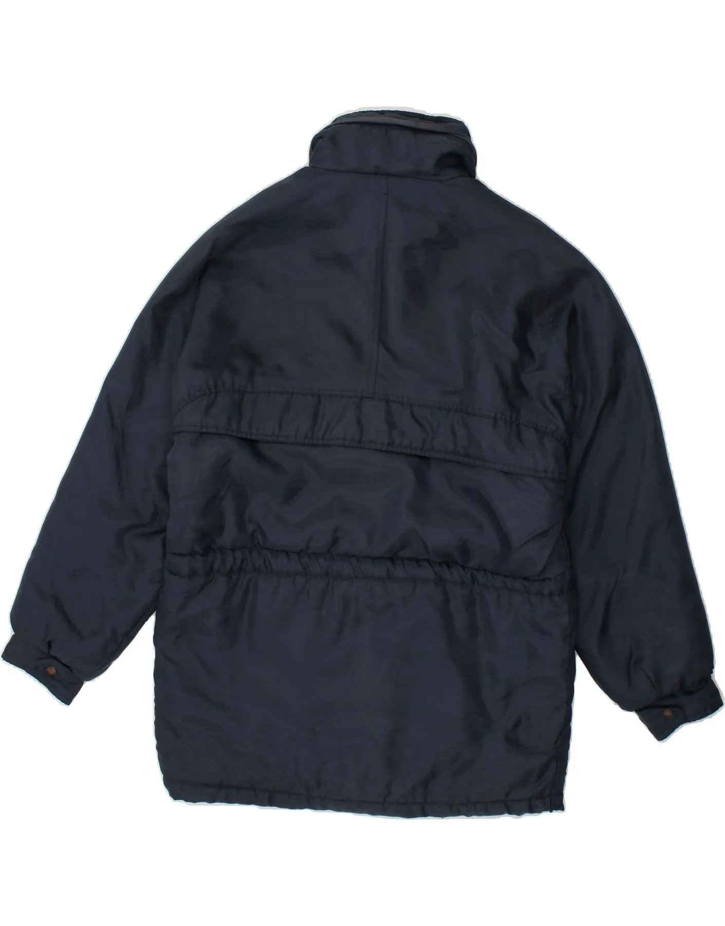 BRUGI Mens Hooded Windbreaker Jacket IT 46 Small Navy Blue Polyamide