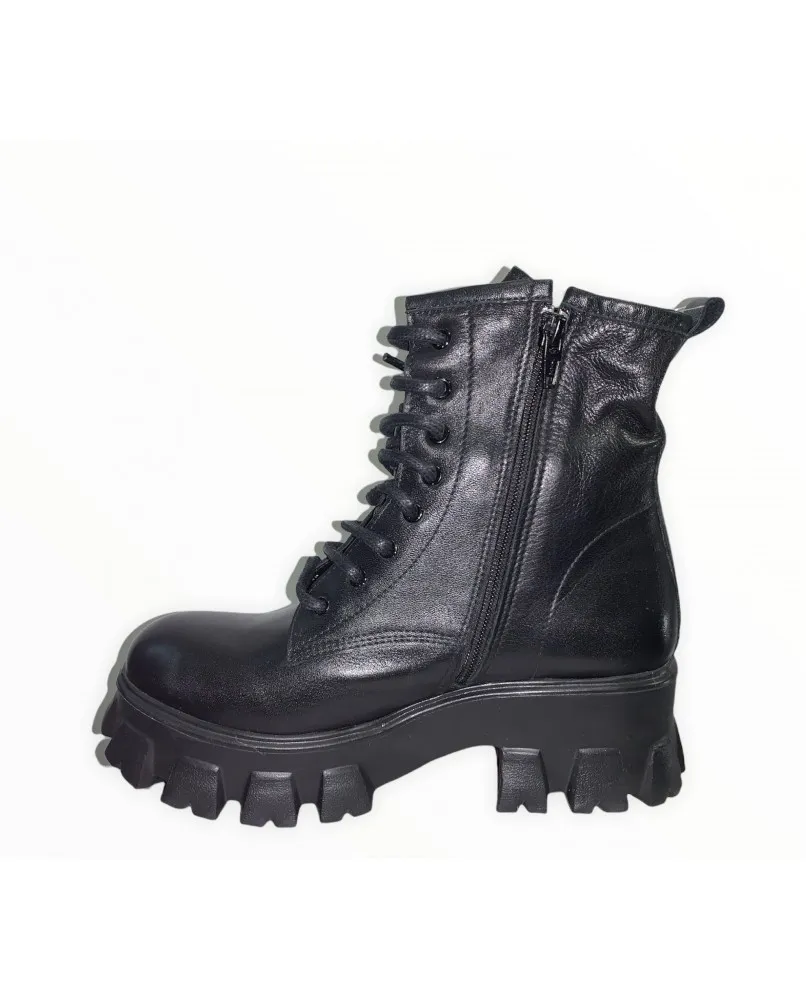 BUENO WR5602 stivaletti biker anfibi pelle donna