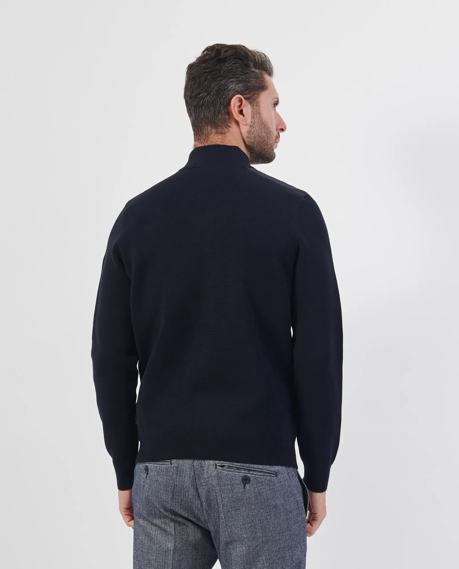 BUGATTI      Maglione a collo alto Bugatti con zip