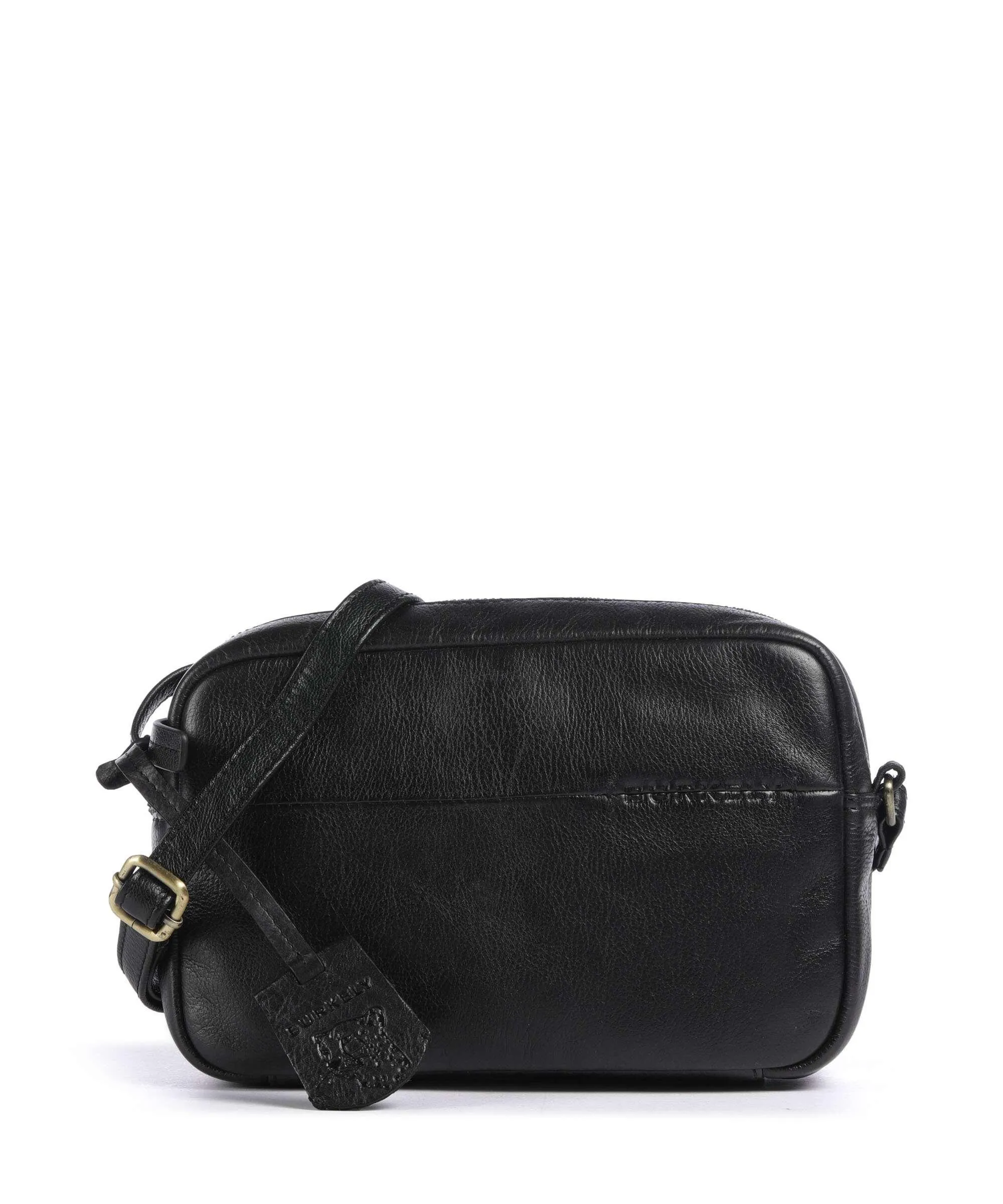  Burkely Natural Norah Borsa a tracolla pelle di vacchetta grana nero  