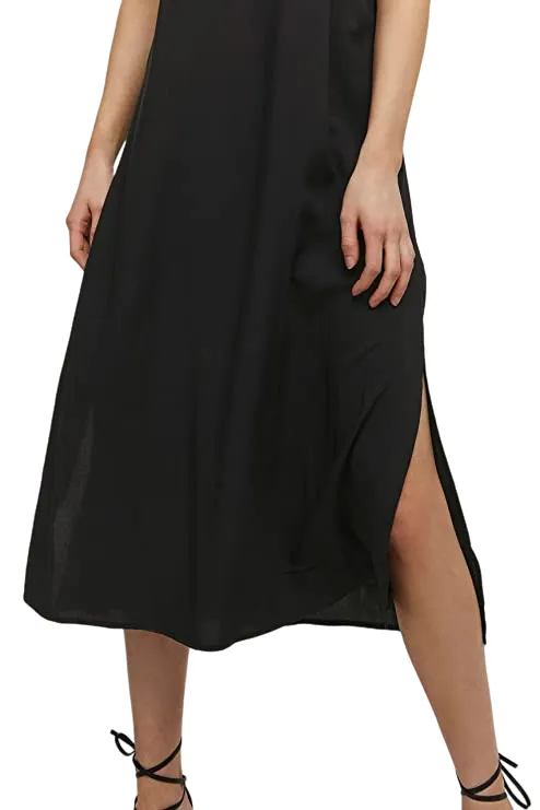 b.young women's patterned dress with straps Short Slip Dress 20811207 200451 black