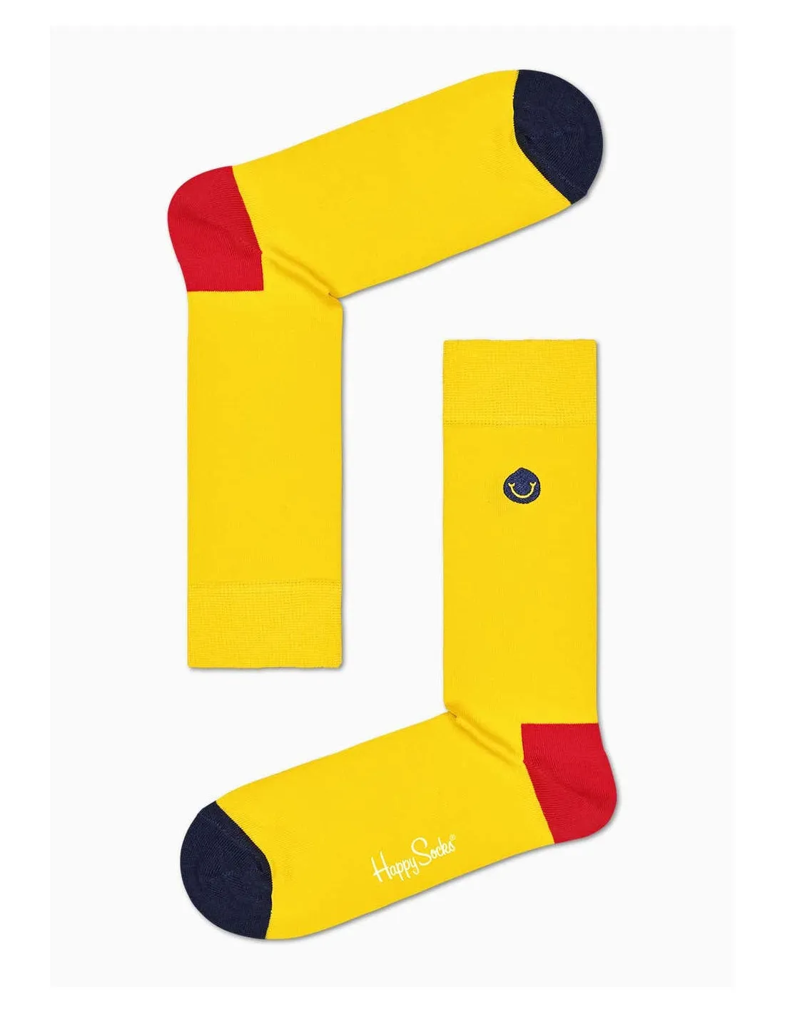 Calzini Unisex Embroidery Smile Happy Socks