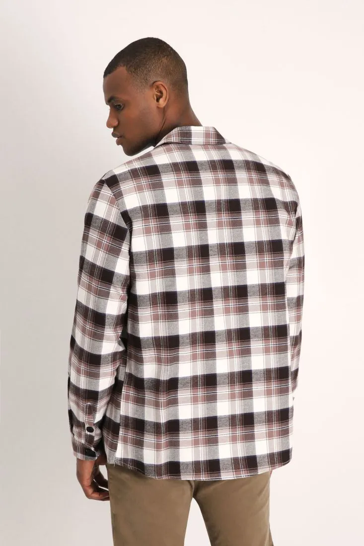 Camicia a quadri con taschini