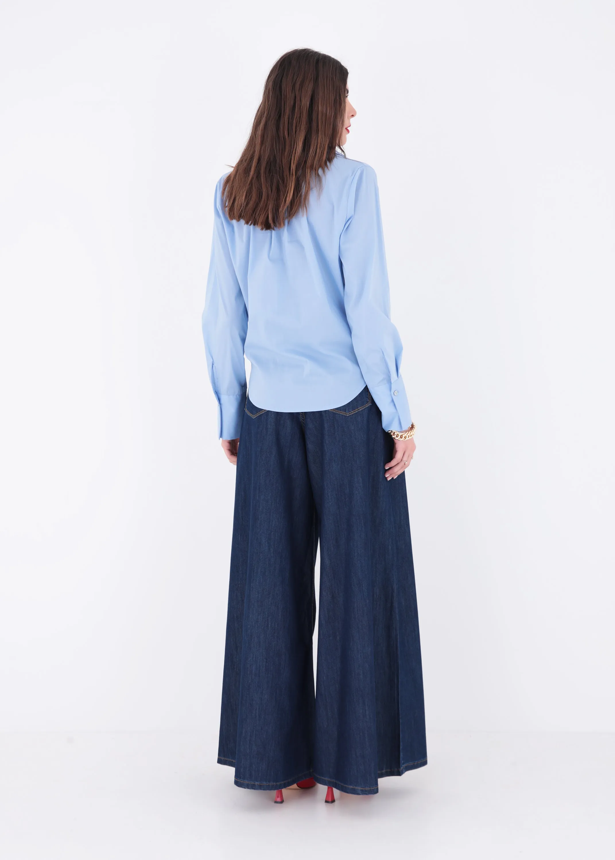 Camicia asimmetrica in cotone - PE24