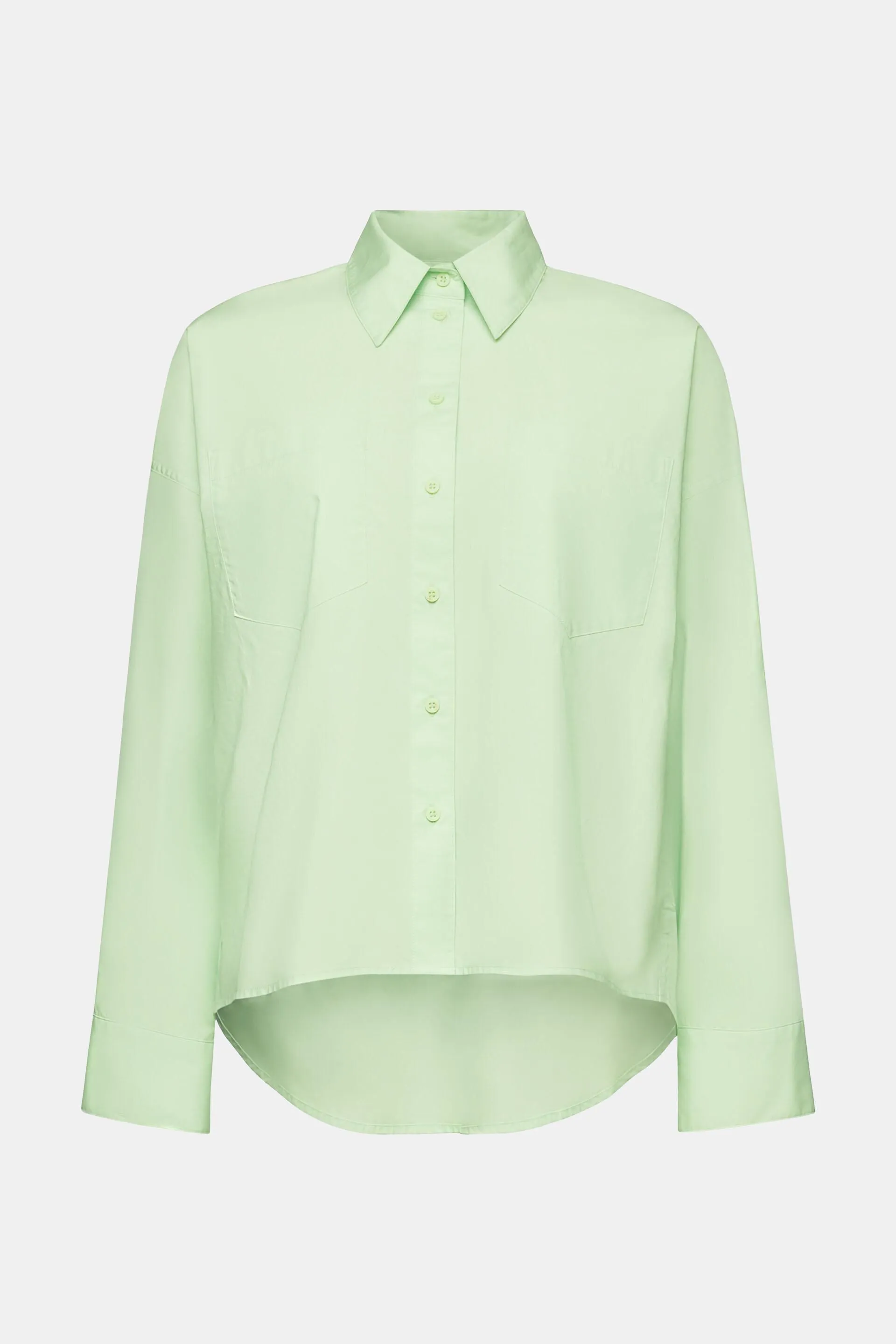 Camicia button-up in popeline di cotone