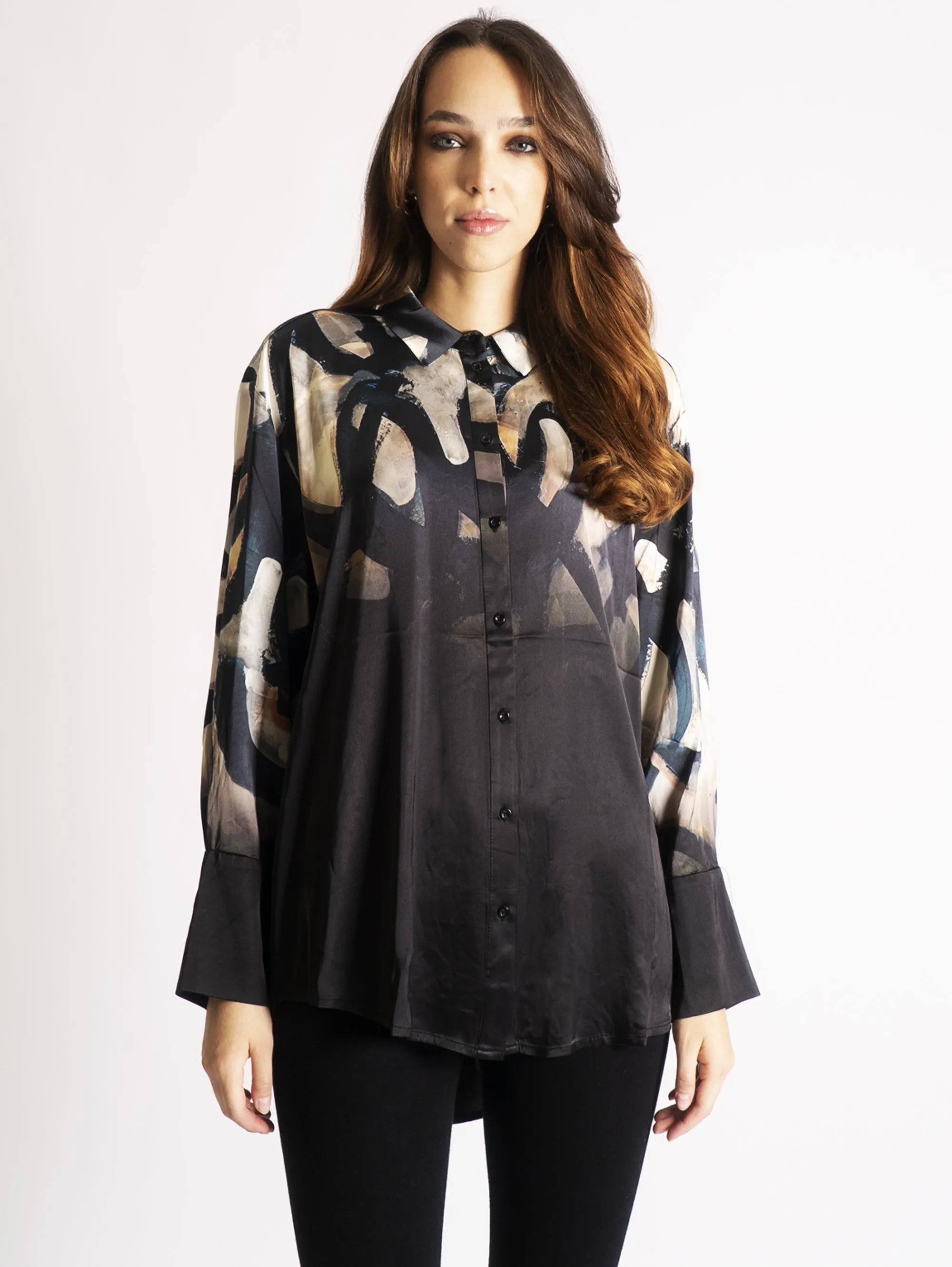 Camicia con Stampa Nero