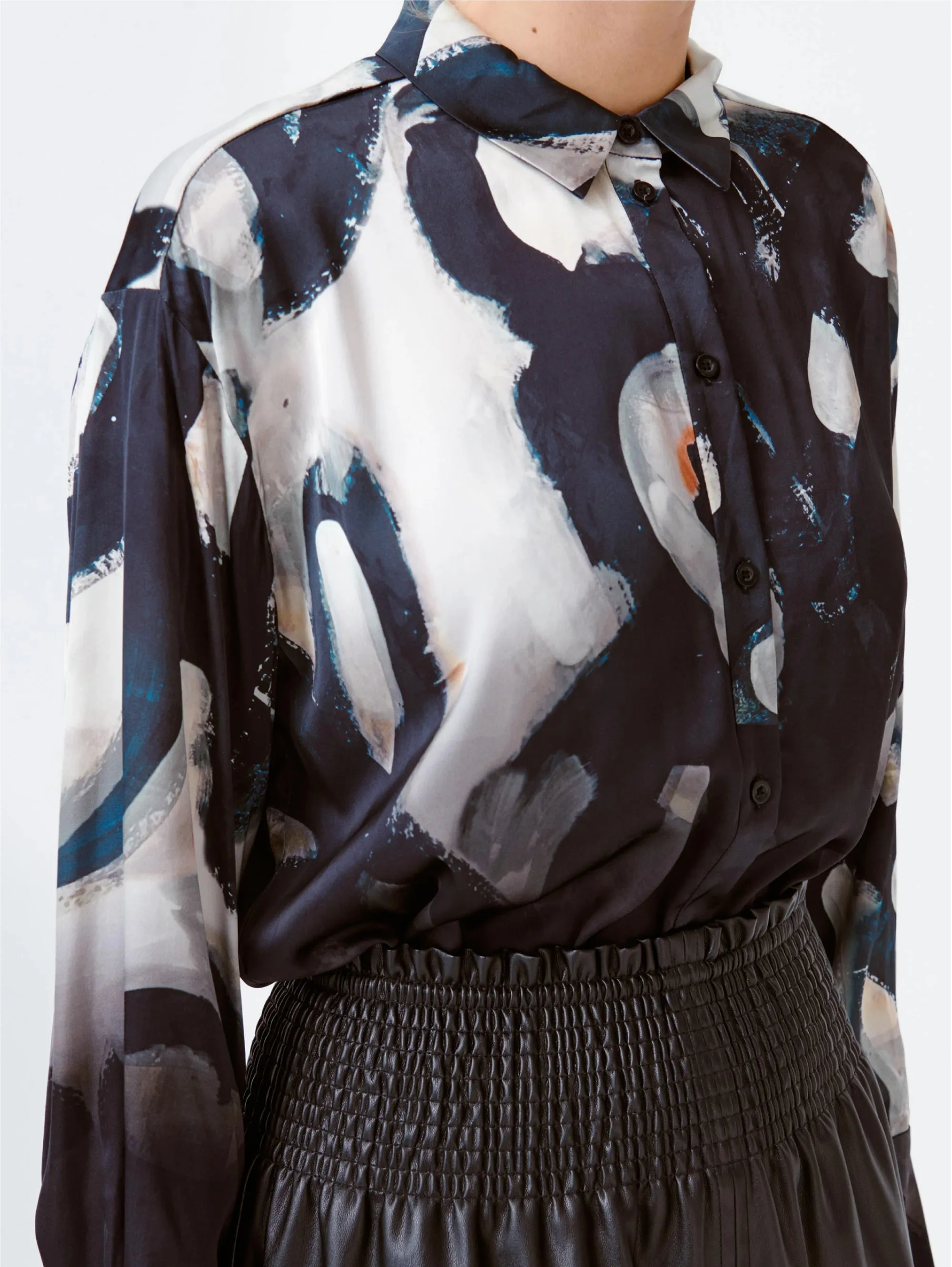 Camicia con Stampa Nero