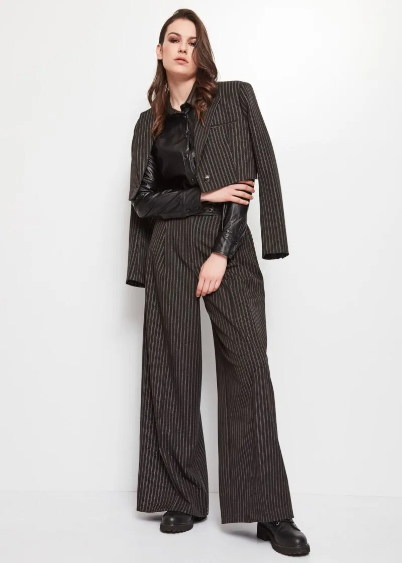 Camicia in simil pelle