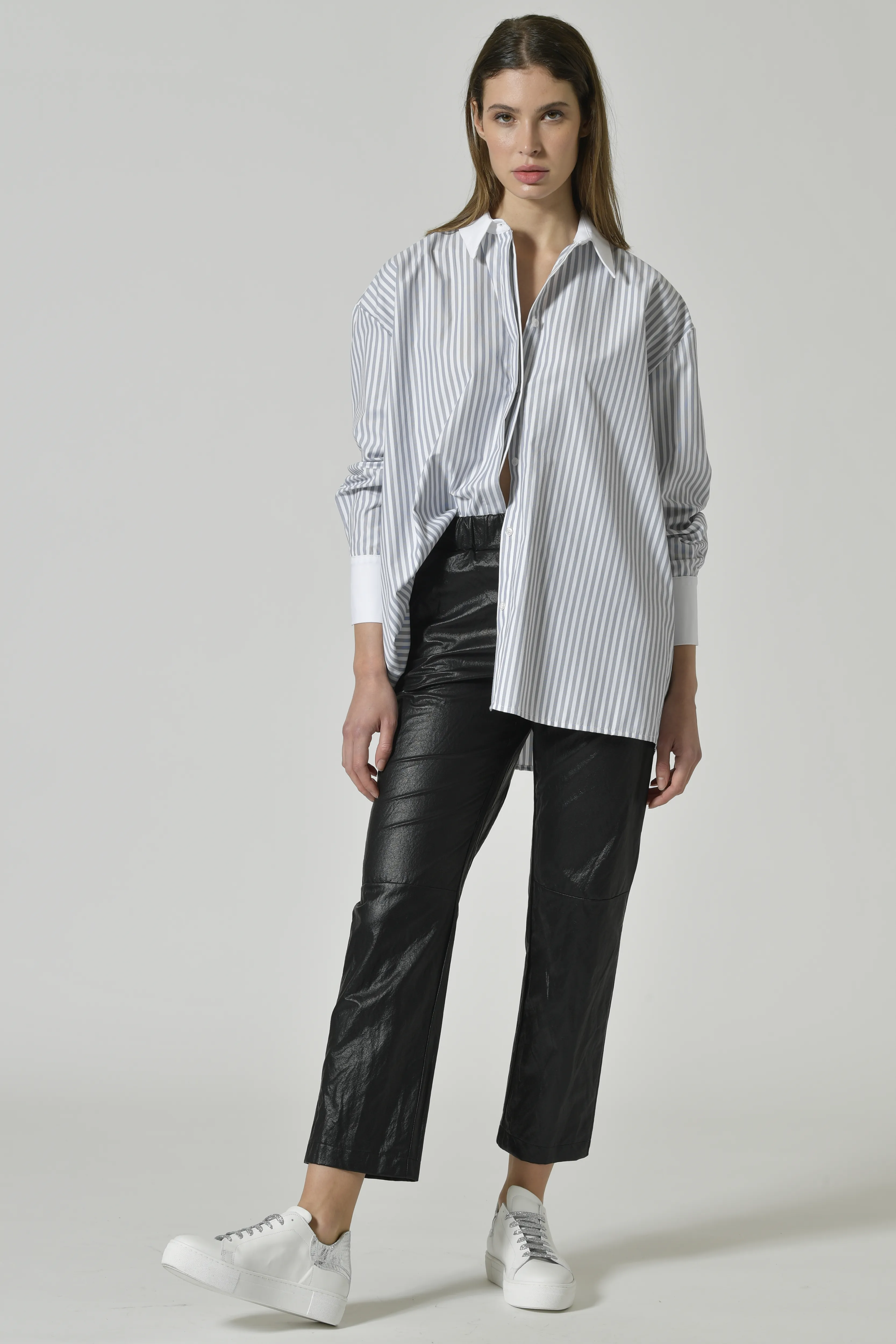 CAMICIA LUNGA OVER RIGA