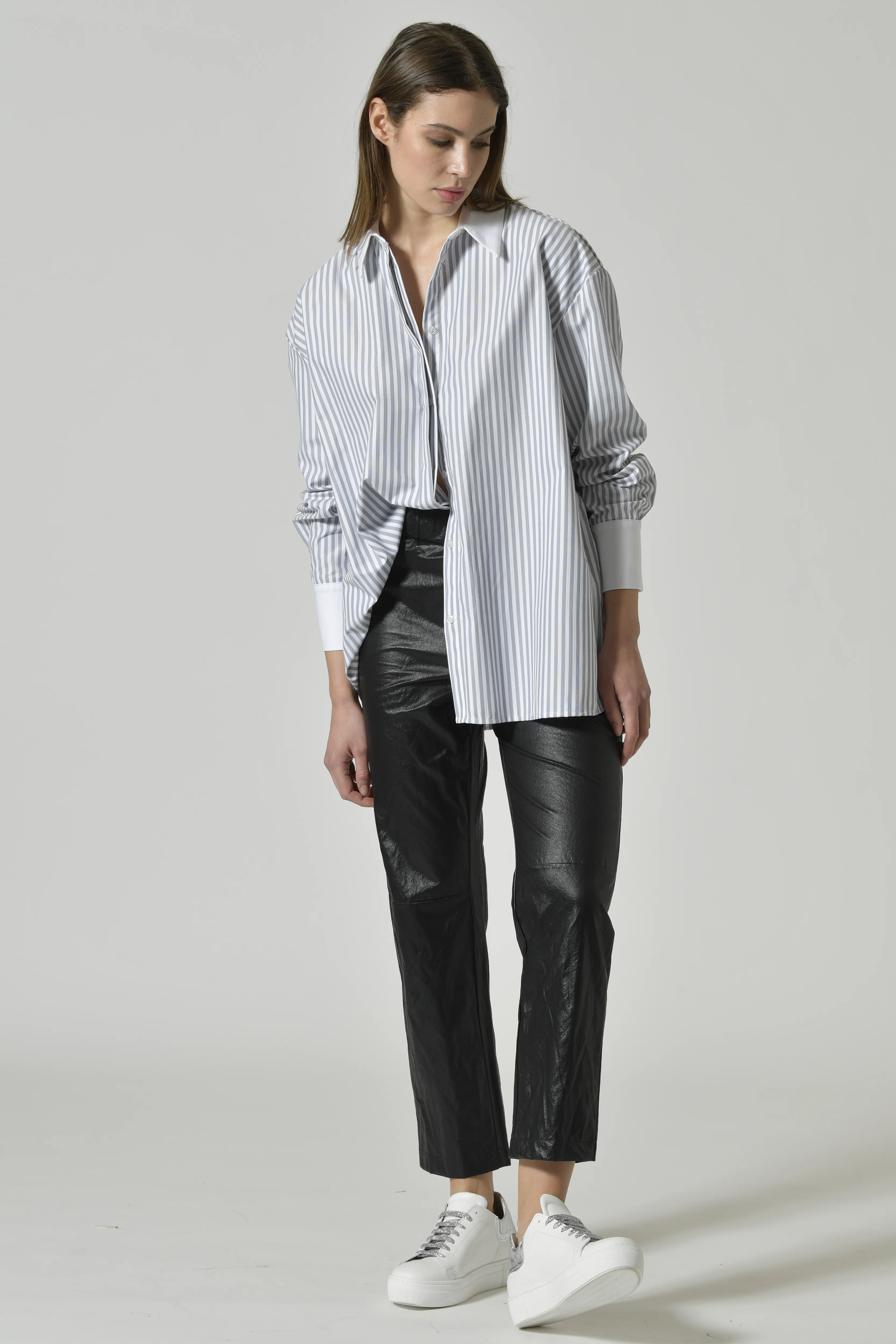 CAMICIA LUNGA OVER RIGA