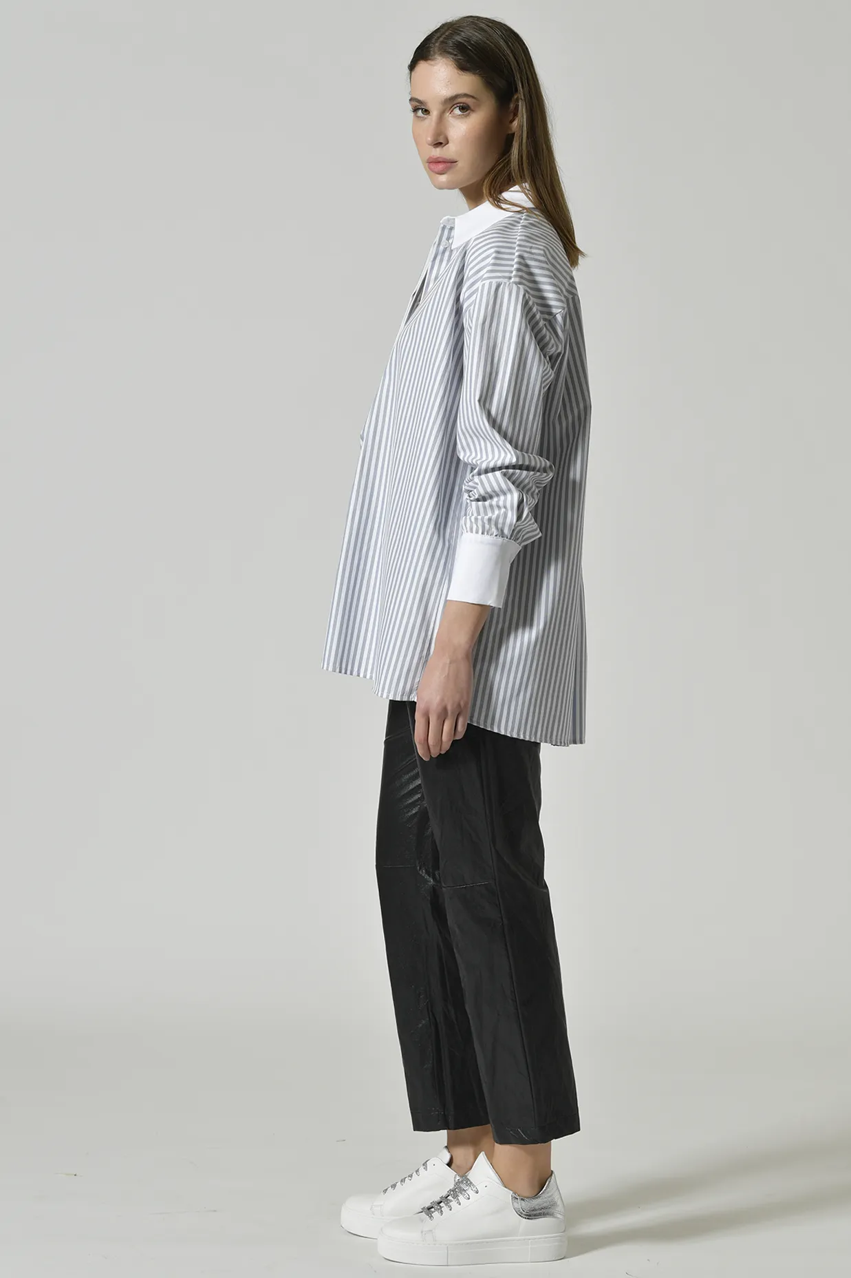 CAMICIA LUNGA OVER RIGA