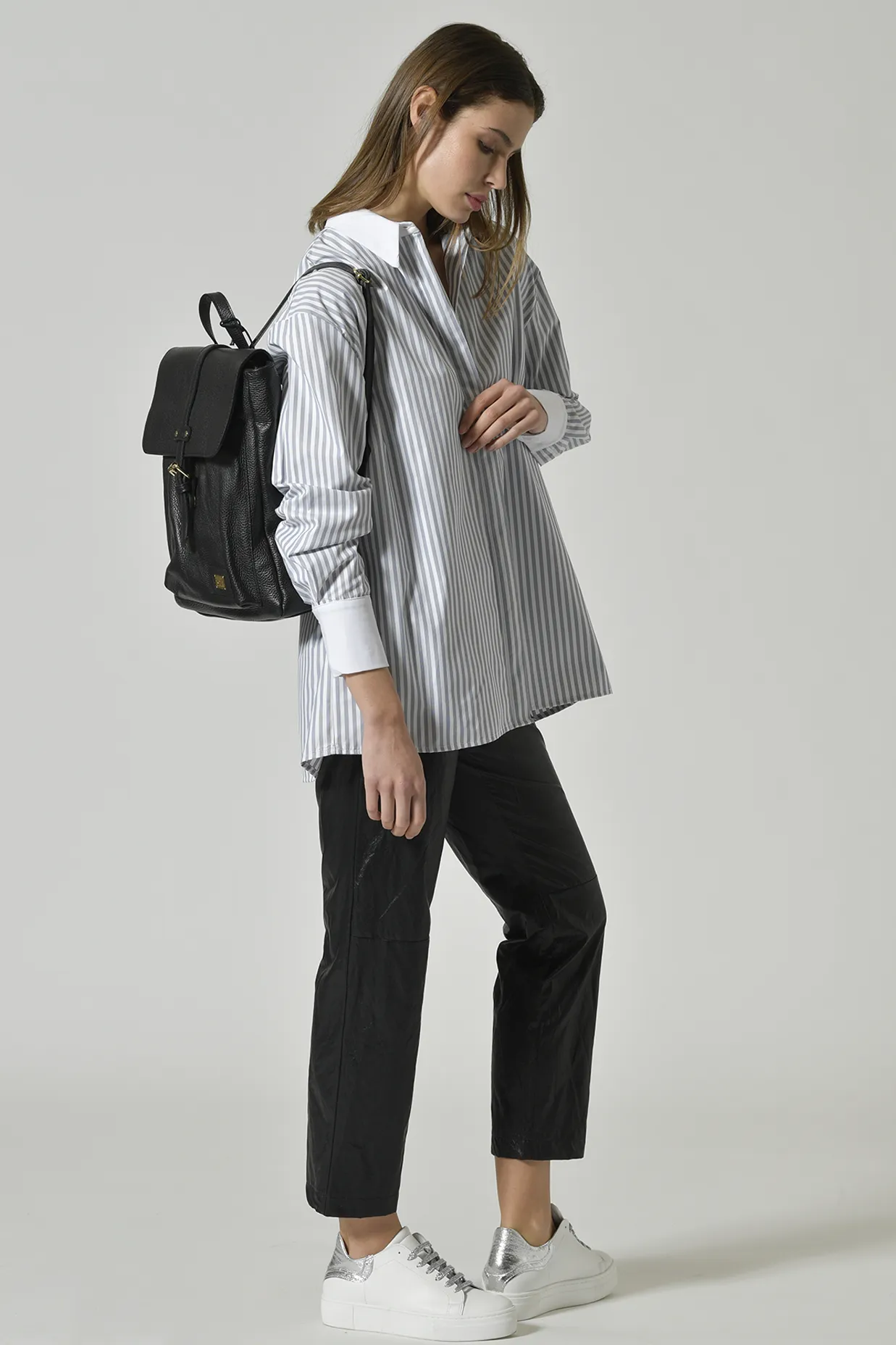 CAMICIA LUNGA OVER RIGA