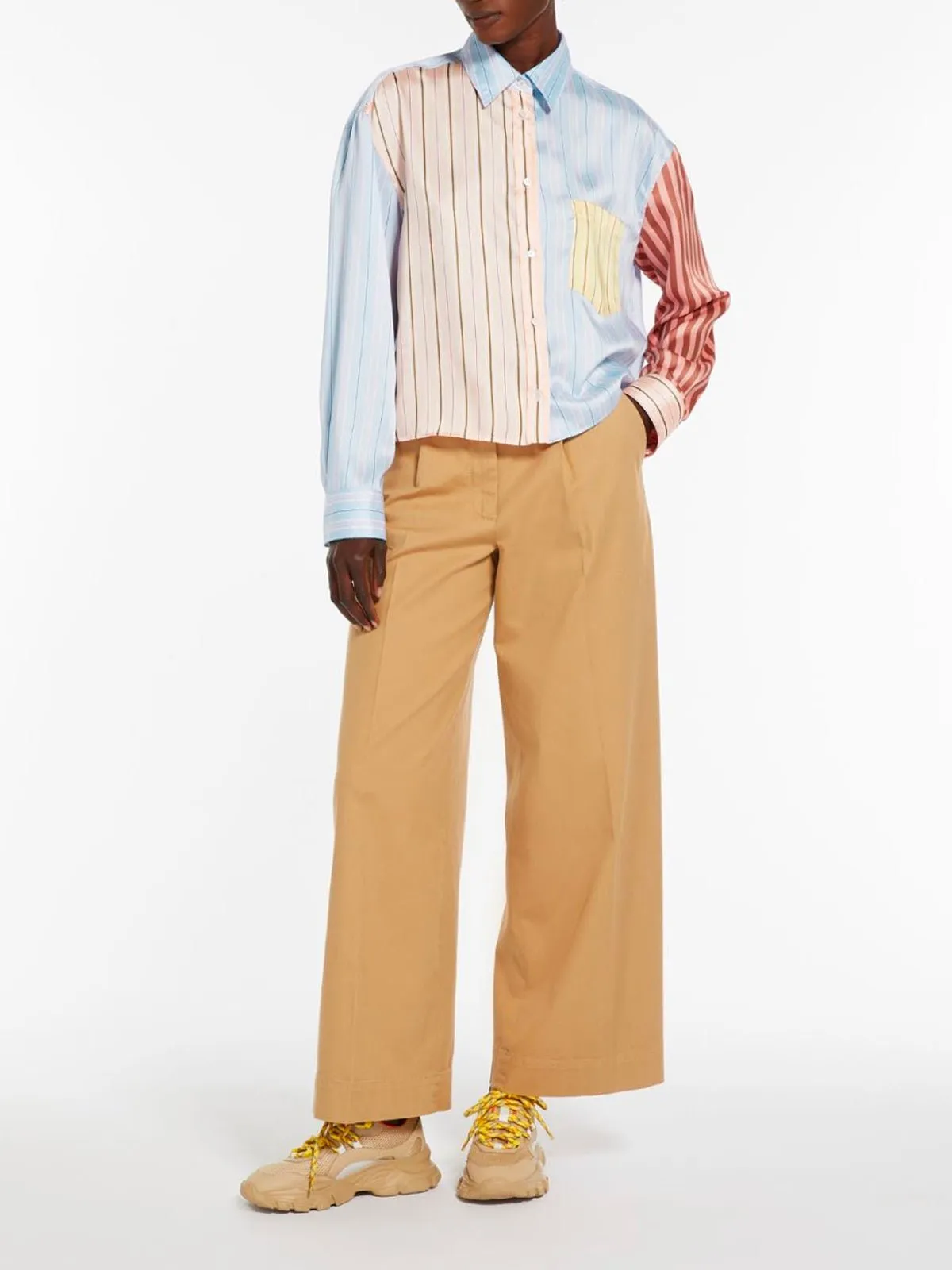 Camicia Suez twill righe cielo