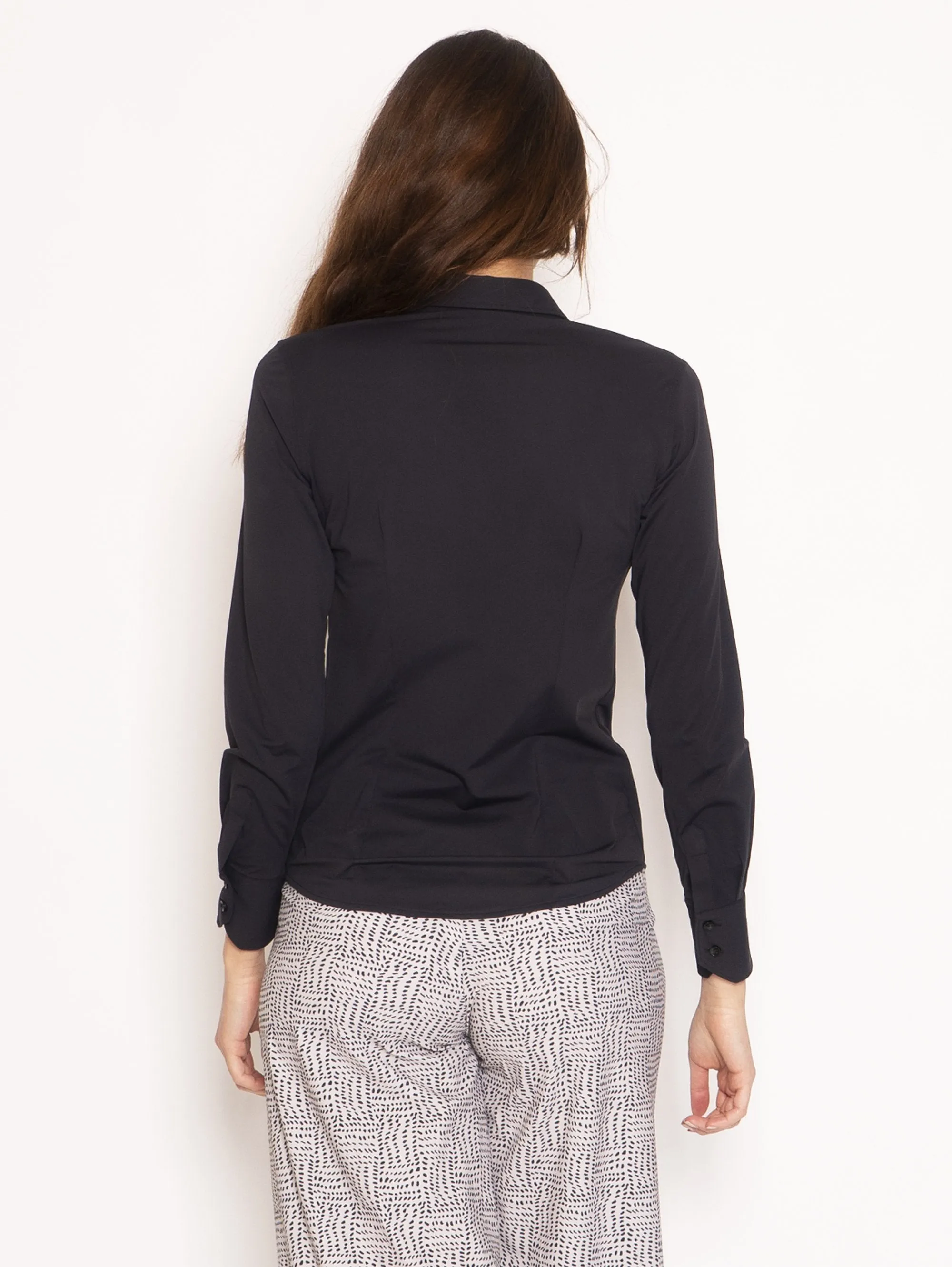 Camicia super stretch - Nero