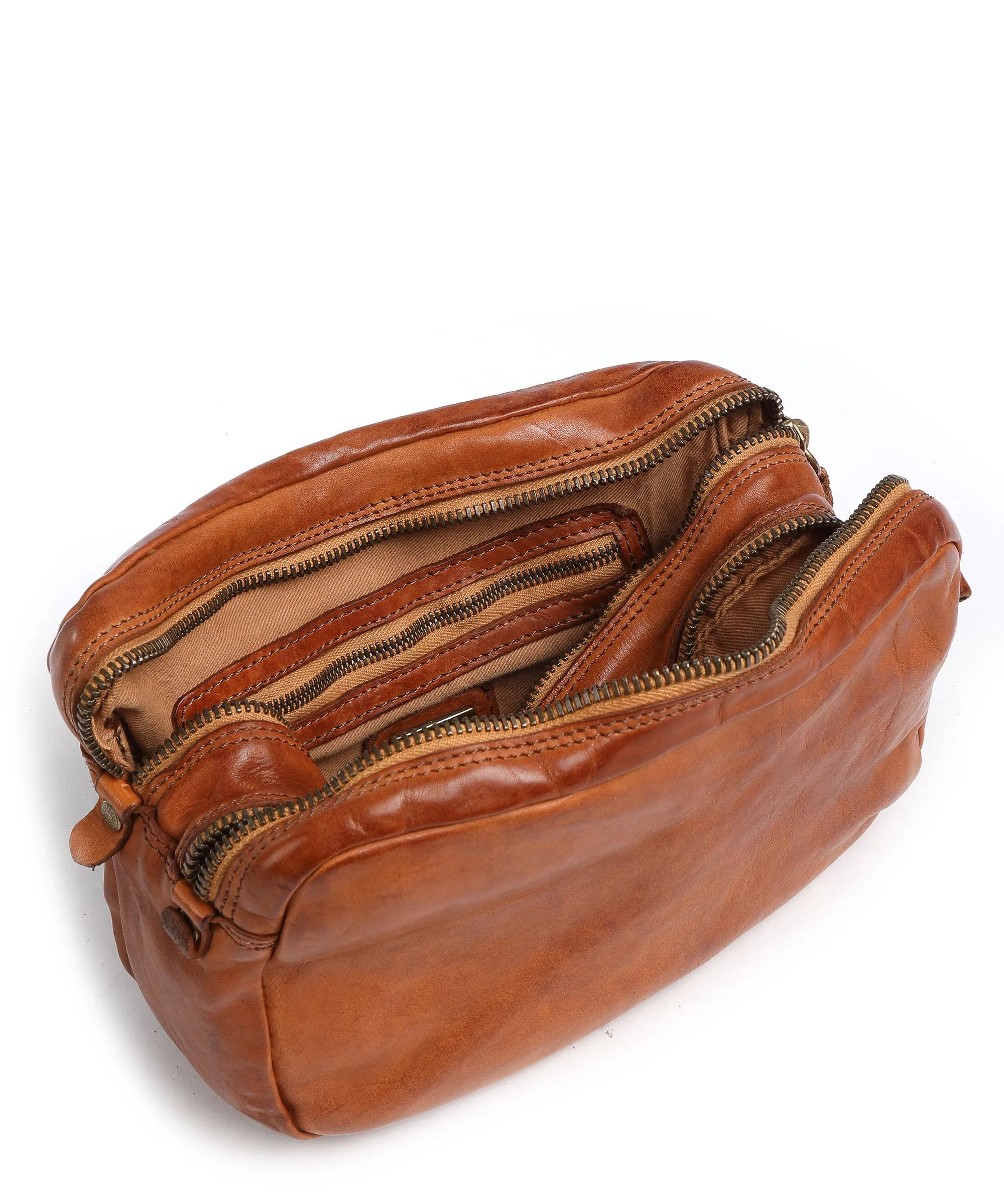  Campomaggi Borsa da toilette cognac 26 cm  