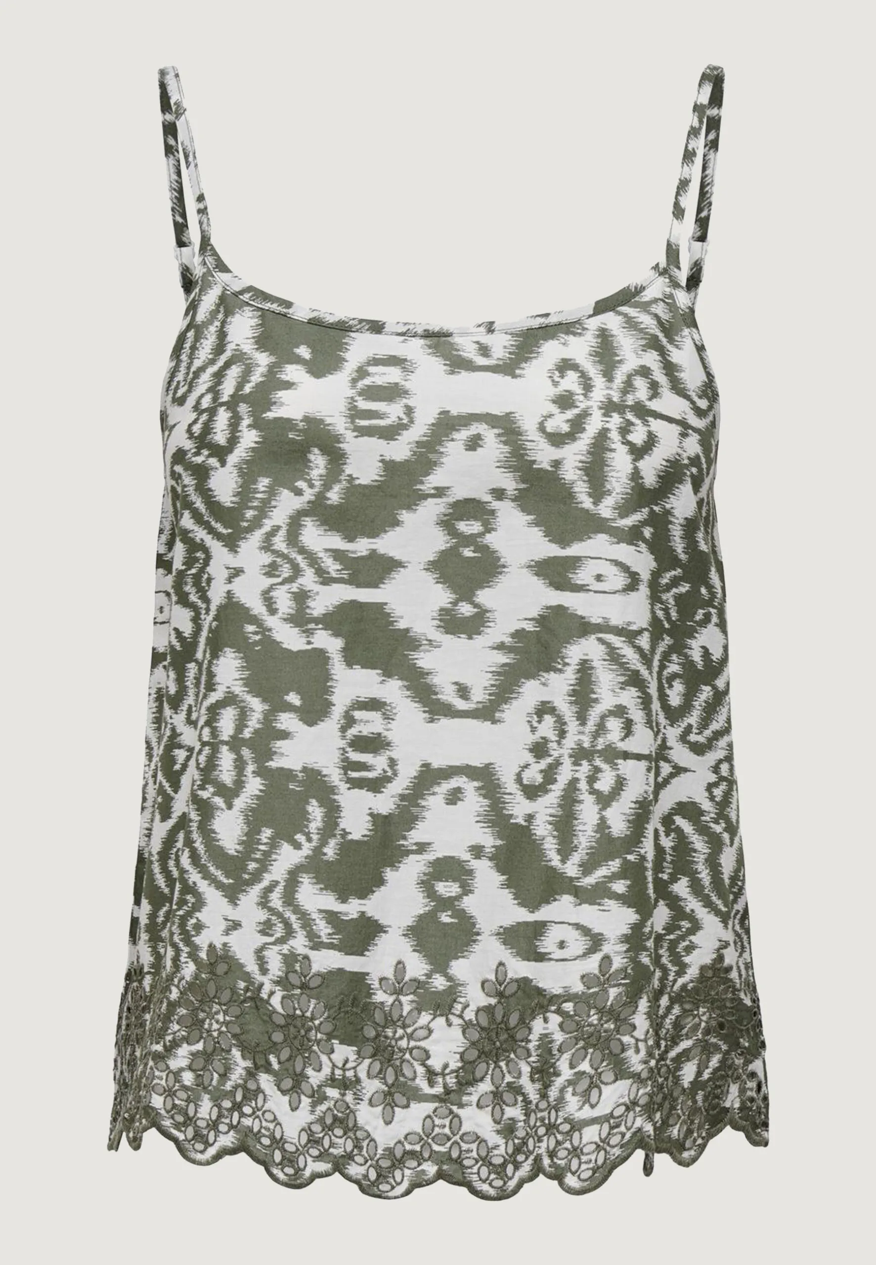 Canotta Only Onllou Life Emb Singlet Ptm Verde Oliva