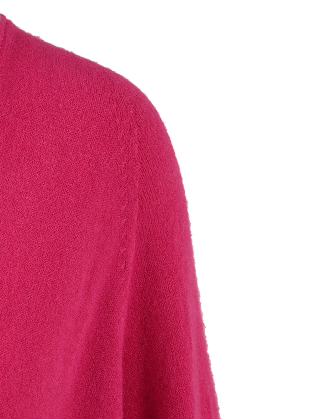 Cardigan Donna granato con orli a costine