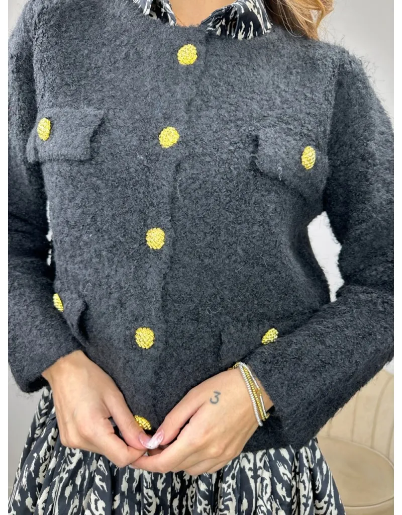 CARDIGAN GIOVY NERO