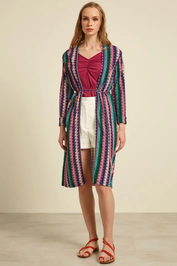 Cardigan in jersey