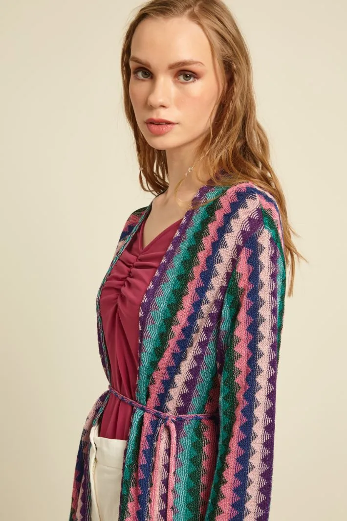 Cardigan in jersey